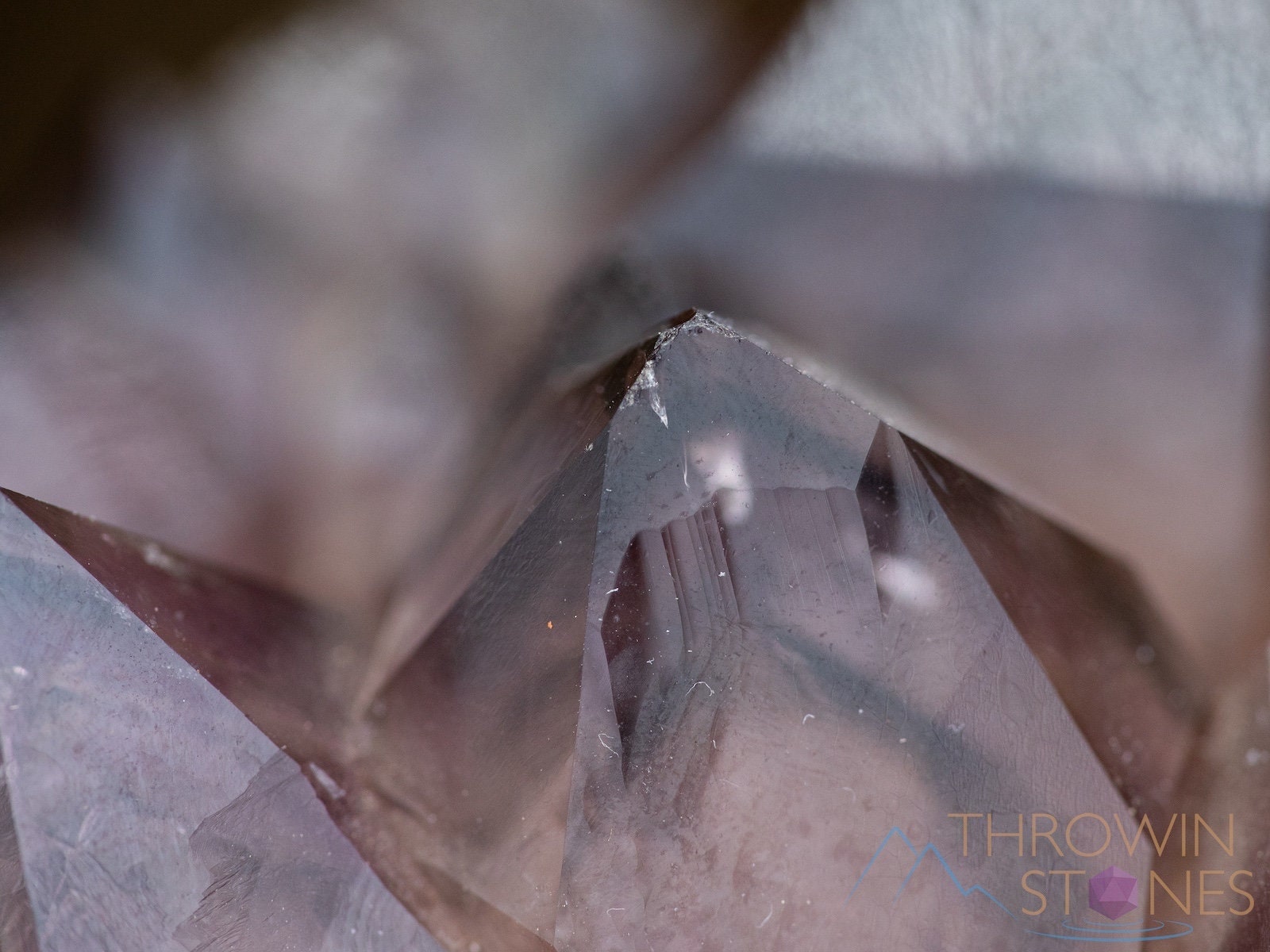 Natural Amethyst Smoky Quartz Raw Crystal Cluster - Healing Stone, February Birthstone, Unique Spiritual Gift for Women & Men, Home & Office Decor (39898) - Perfect for Meditation, Feng Shui & Energy Healing