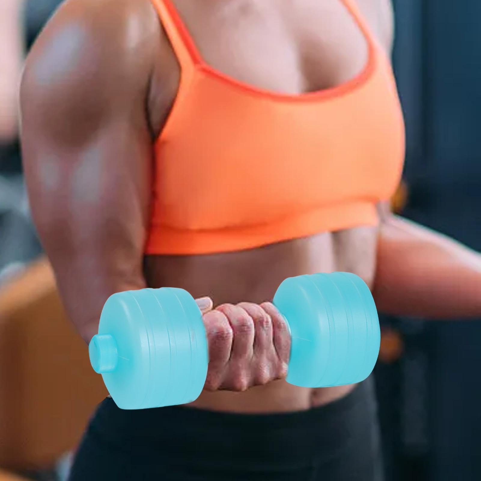 Water Weights Dumbbells - Adjustable Water-Filled Dumbbells for Home Workouts, Strength Training, Squats, Chest Press & Bicep Curls - Perfect for Jogging, Walking & Aquatic Fitness