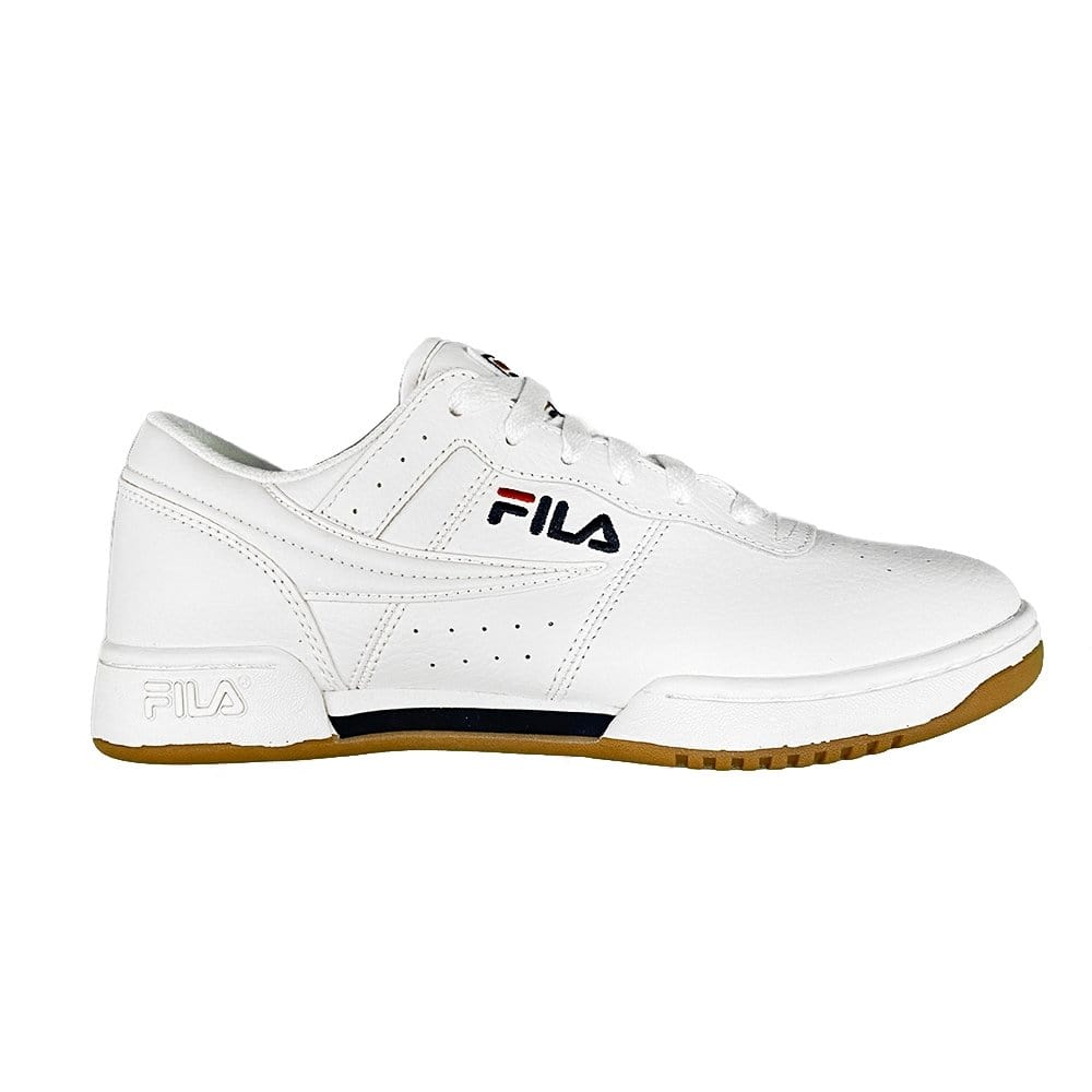 FILA Men's Original Fitness Sneakers - White/Gum Color - Casual & Athletic Shoes for Running, Gym, and Everyday Wear