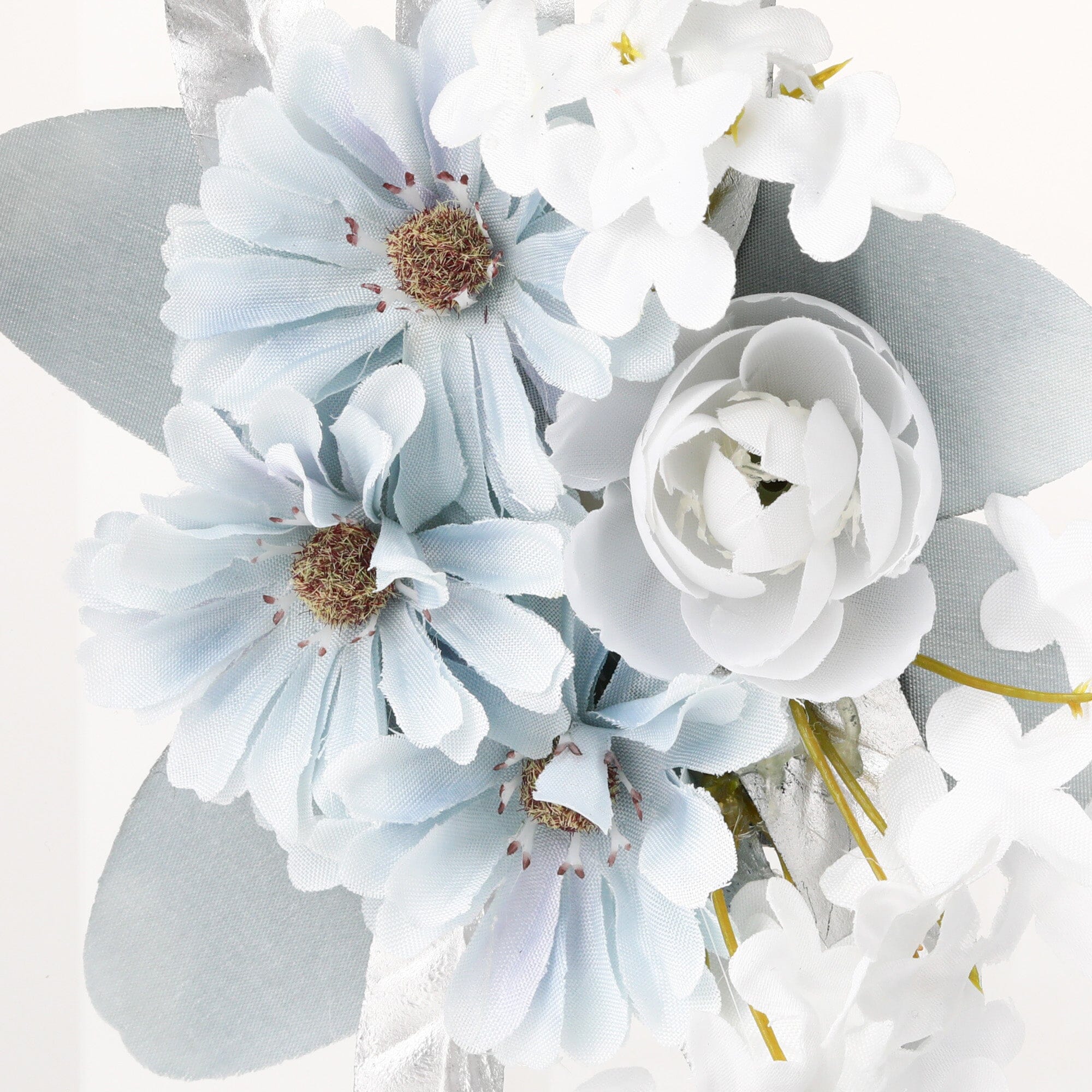 Blue Art Flower Frame - Elegant Wall Decor for Home, Office & Wedding | Perfect for Living Room, Bedroom & Event Decoration