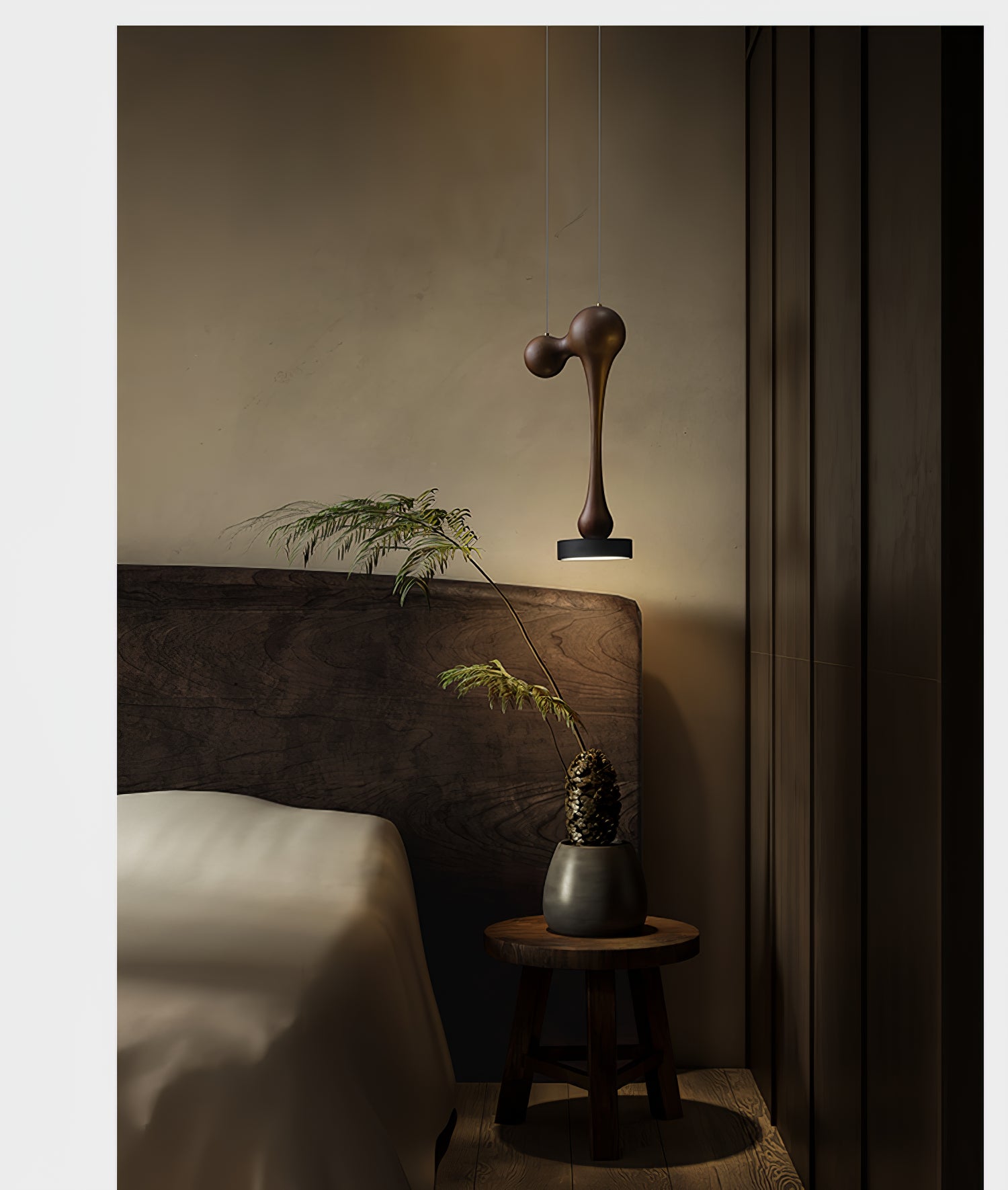 Modern Molecule Wooden Pendant Light - Handcrafted Natural Wood Ceiling Lamp for Dining Room, Kitchen Island & Living Room Decor