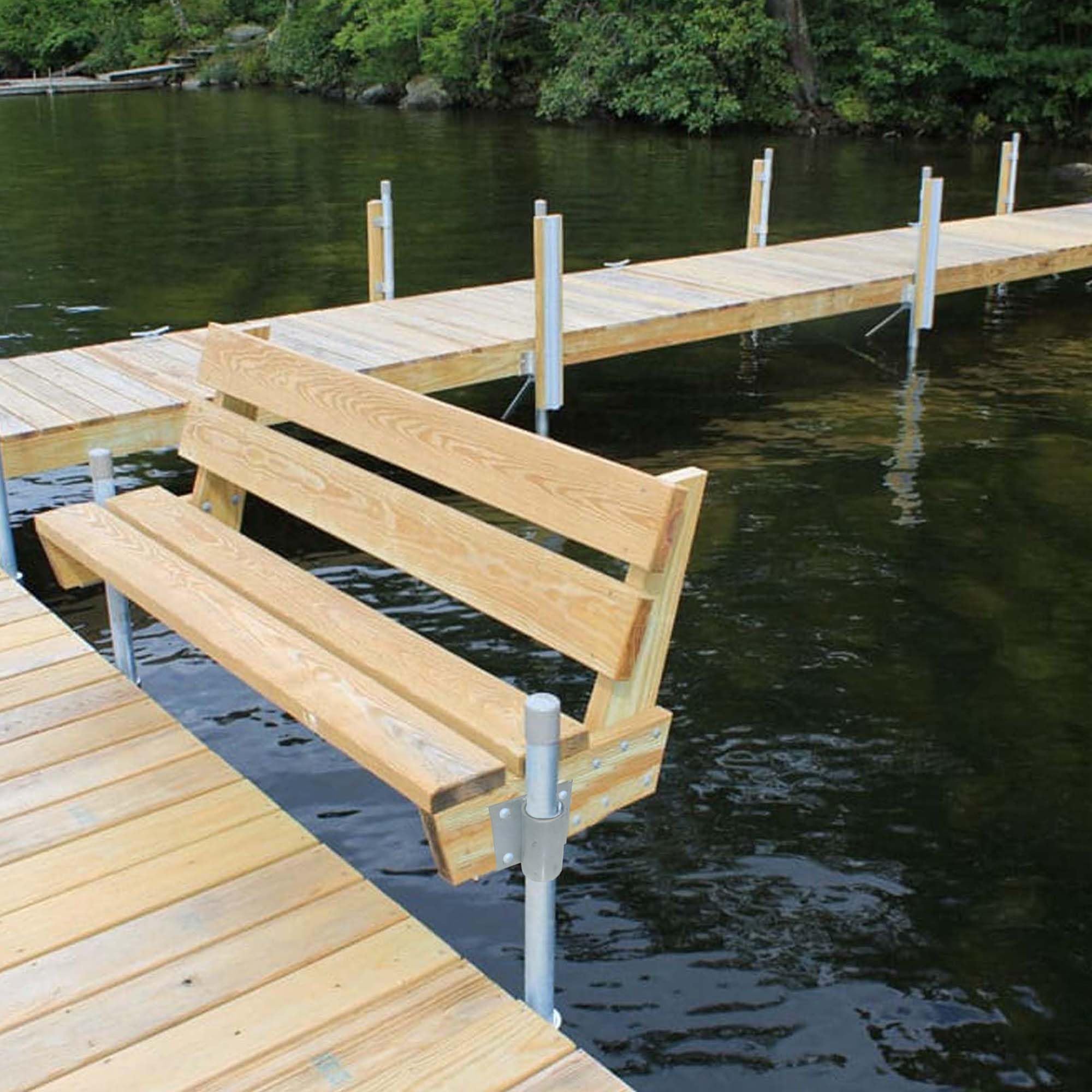 Heavy Duty Galvanized Dock Pipe Leg Holder & Sleeve - Durable Marine Hardware for Boat Docks, Piers & Waterfront Structures - Perfect for Saltwater & Freshwater Applications