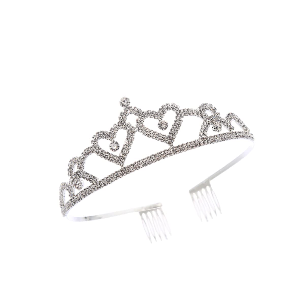Sparkling Rhinestone Wedding Tiara for Bride - Crystal Princess Crown Hair Accessories for Women & Girls | Perfect for Bridal, Pageant, Prom, and Special Occasions