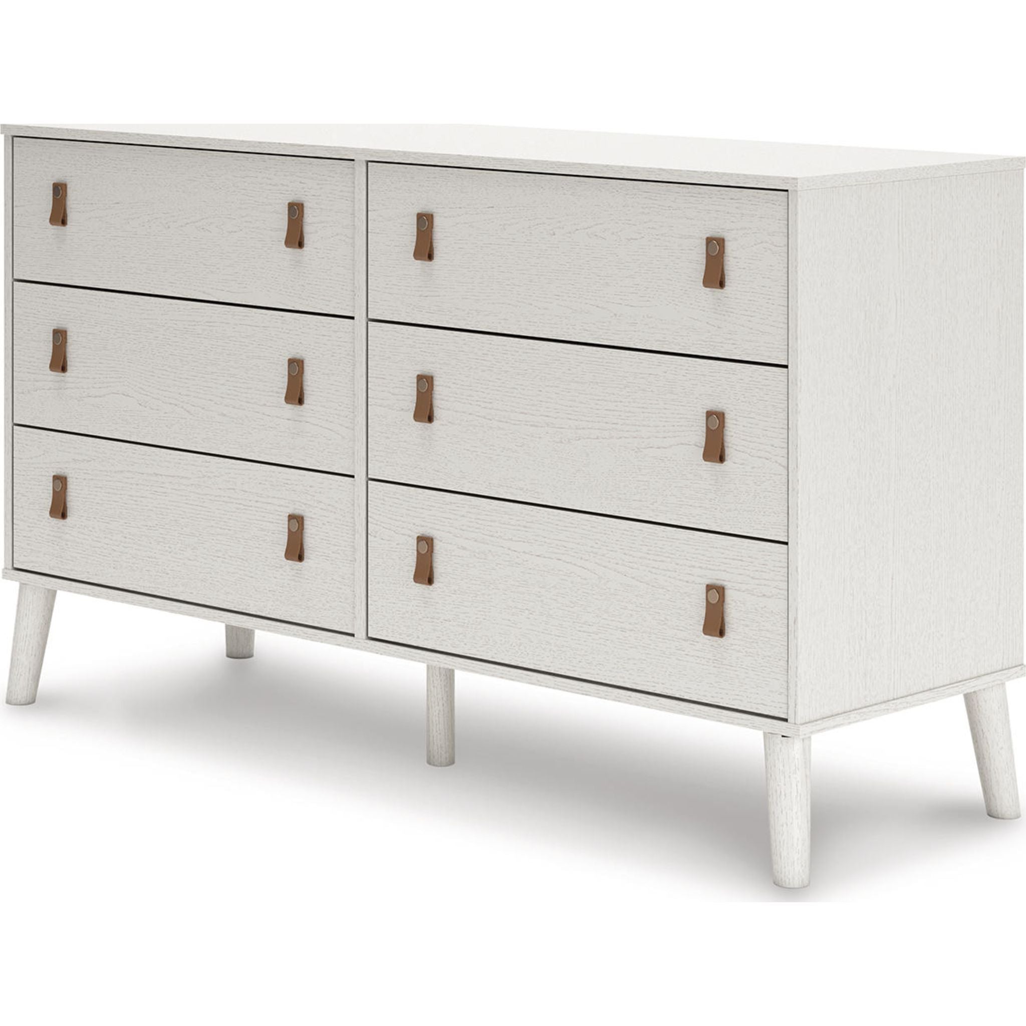Aprilyn White Dresser - Modern 6-Drawer Chest for Bedroom & Nursery Storage | Stylish & Functional Furniture for Home Organization