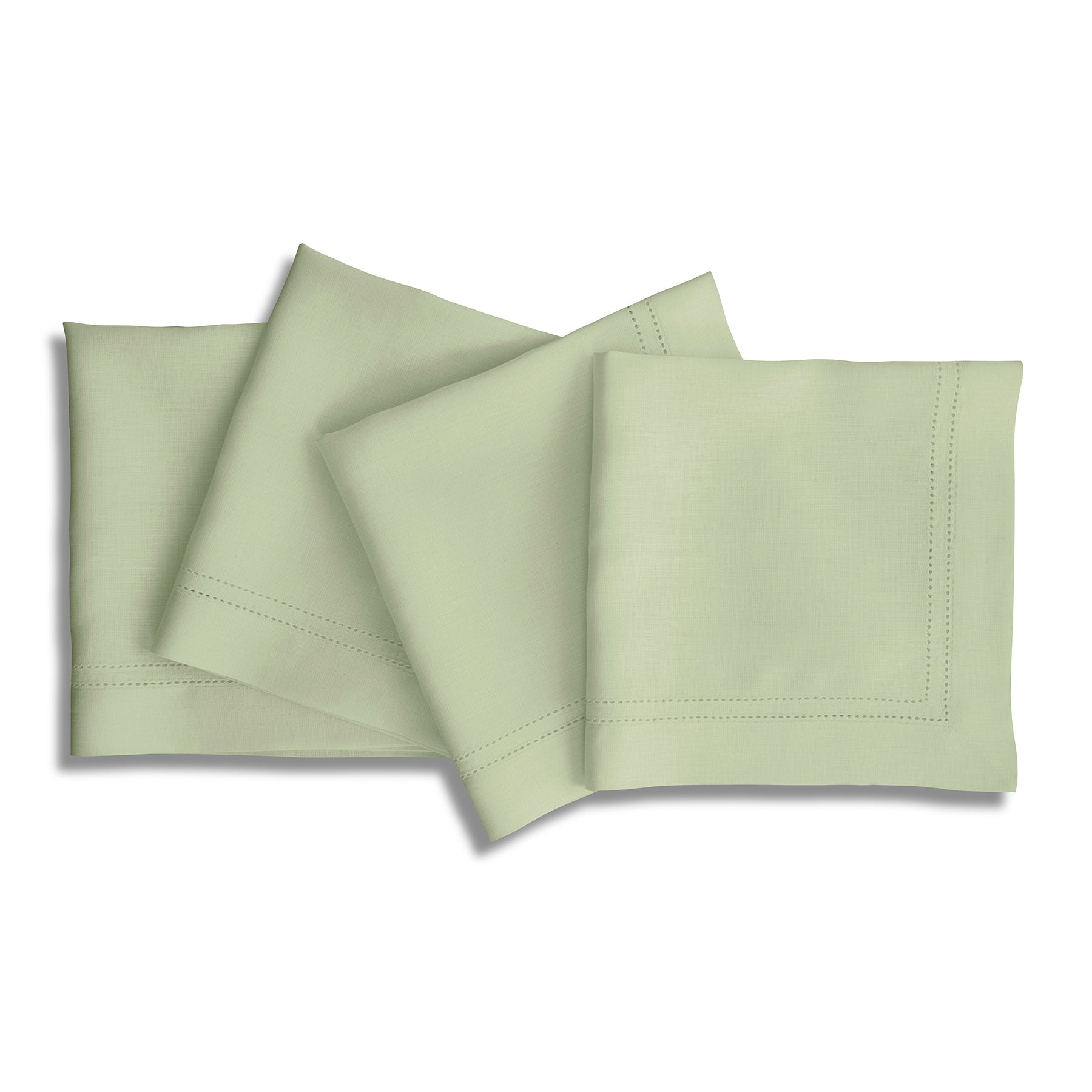 Premium Linen Double Hemstitch Napkins Set of 4 - Elegant Dinner Table Decor for Formal Dining & Special Occasions
