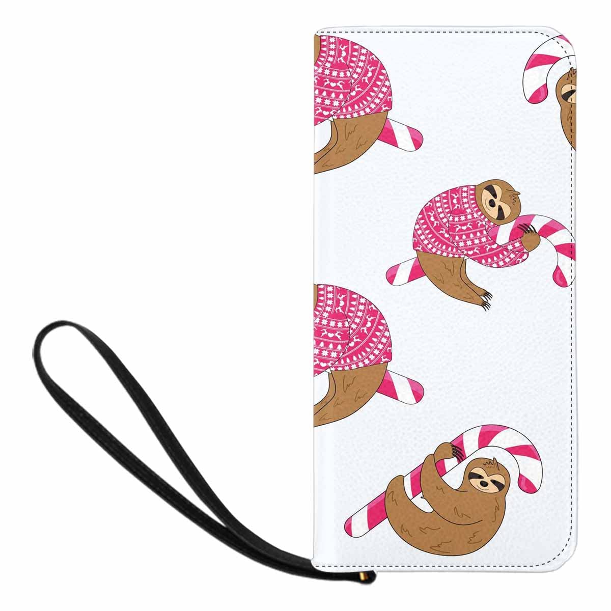 Sloth on Tree Women's Wristlet Clutch Crossbody Bag - PU Leather Coin Purse Wallet for Women | Perfect for Casual Outings, Travel & Everyday Use