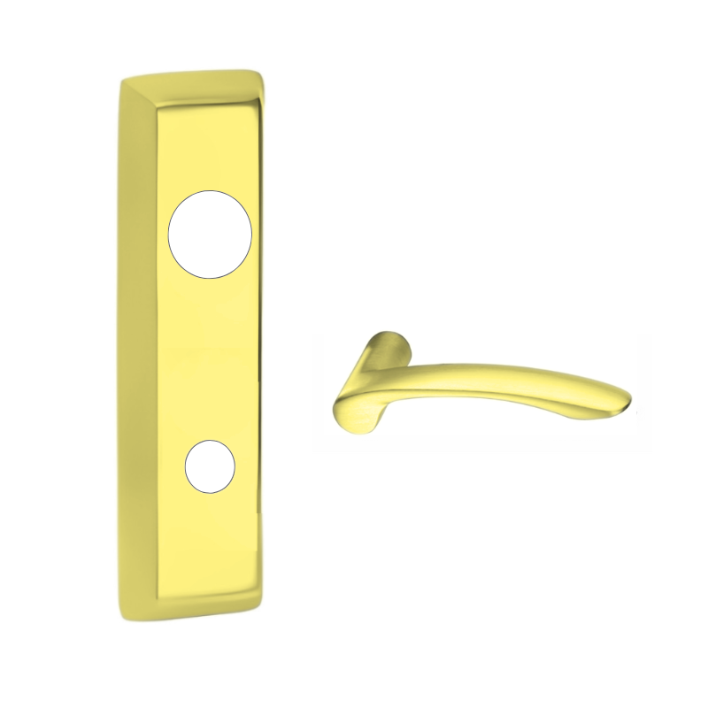 Corbin Russwin 116955ET LC Exit Device Trim - Classroom Function, Marc 116 Lever Escutcheon for ED5000 Series (No Cylinder Included) - Ideal for Schools, Offices & Commercial Buildings