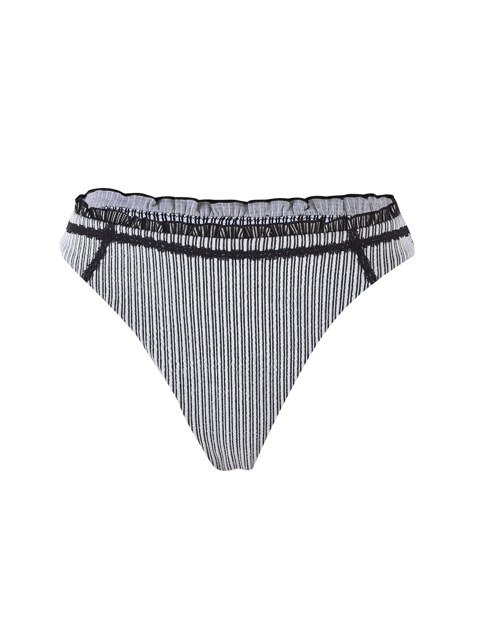 XANDRA Women's Bikini Bottom - Striped & Textured Swimwear for Beach, Pool & Vacation | Multi-Pattern Design