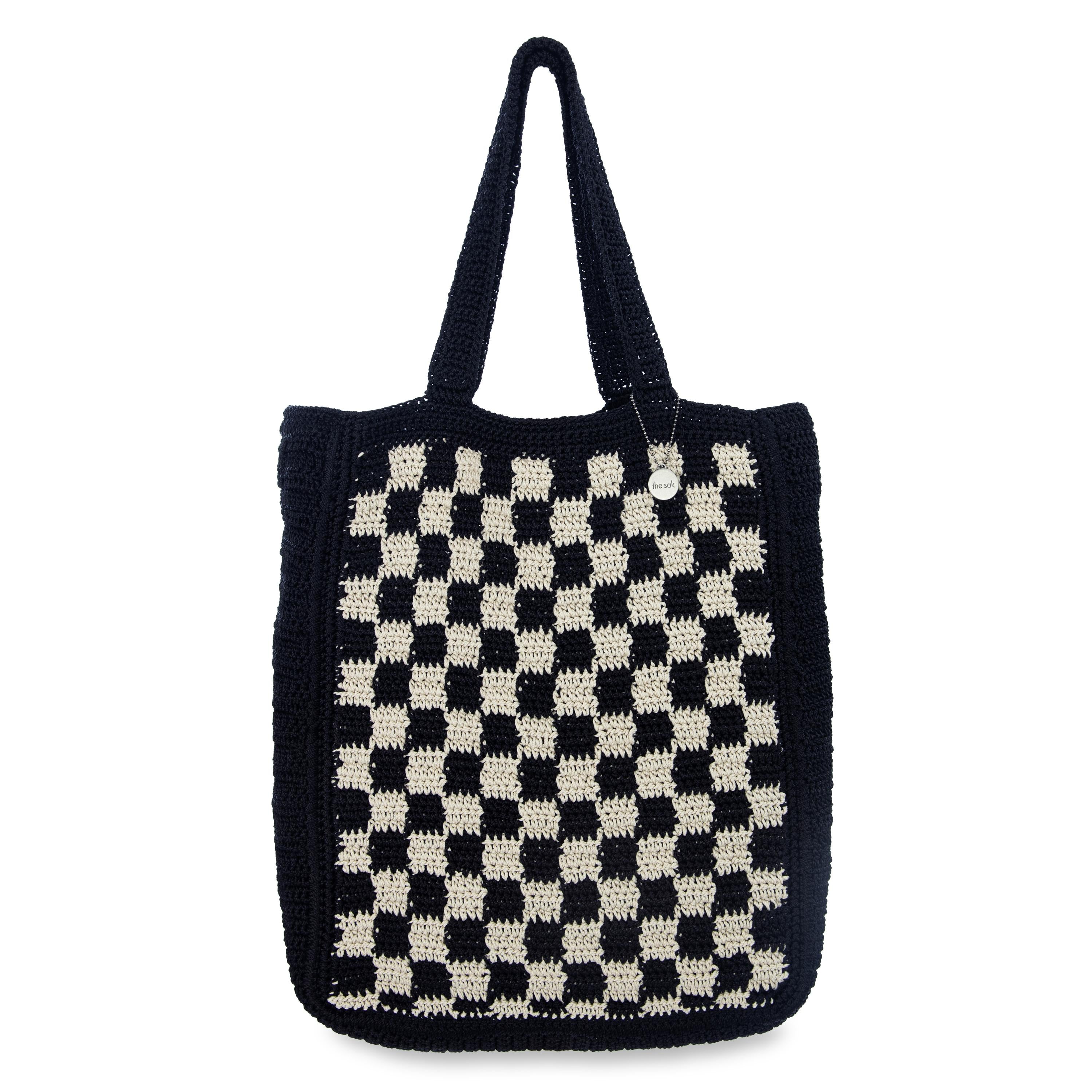Hand Crochet - Black Check