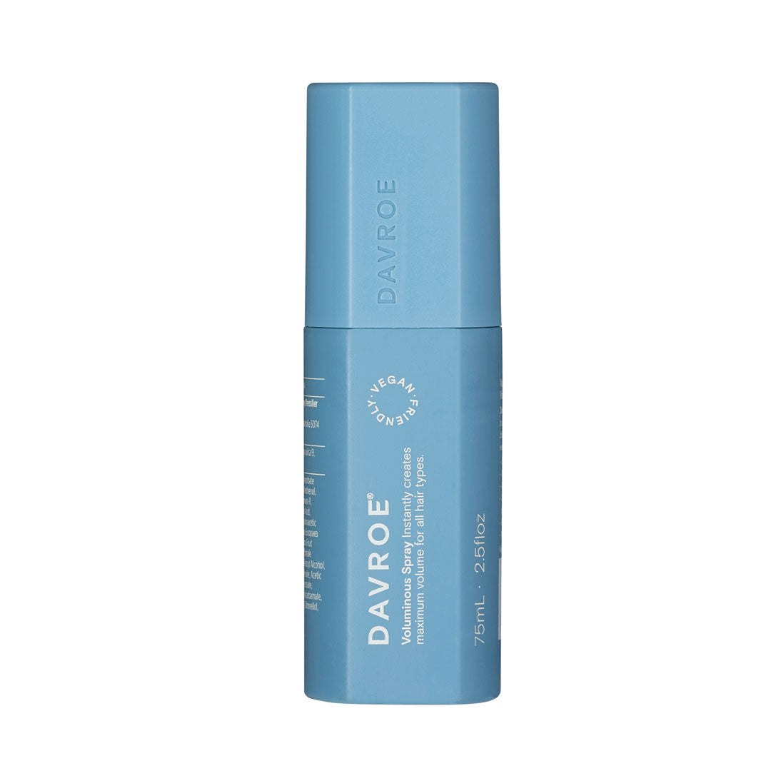 Davroe Voluminous Spray Travel Size 75ml - Lightweight Hair Volume Booster for Fine Hair - Perfect for Travel, Gym & On-The-Go Styling