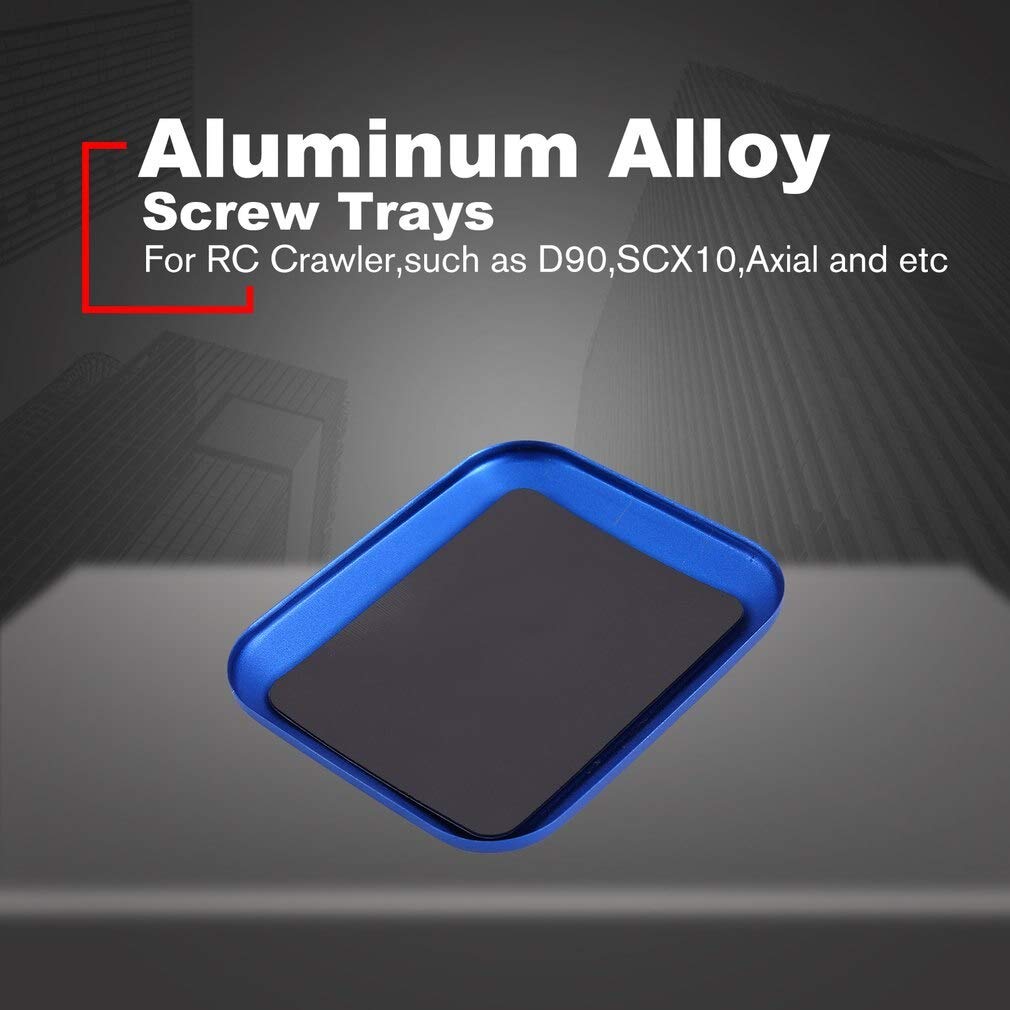 High-Quality Magnetic Aluminum Alloy Tray Mounting Screws for RC Car, Boat, Plane & Drone - Replacement Repair Parts for Model Crawler Tools (Red) - Perfect for DIY Fixes & Hobbyist Projects
