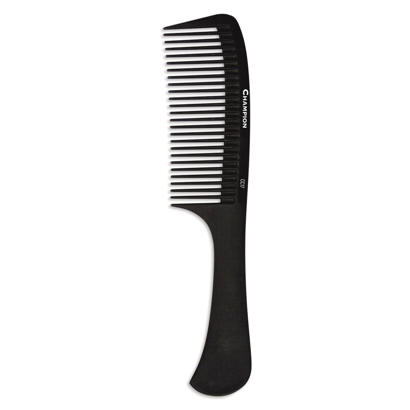Champion Carbon Rake Comb - 8.75 Inch Black Detangling Hair Brush for Men & Women - Perfect for Styling, Thick Hair & Salon Use