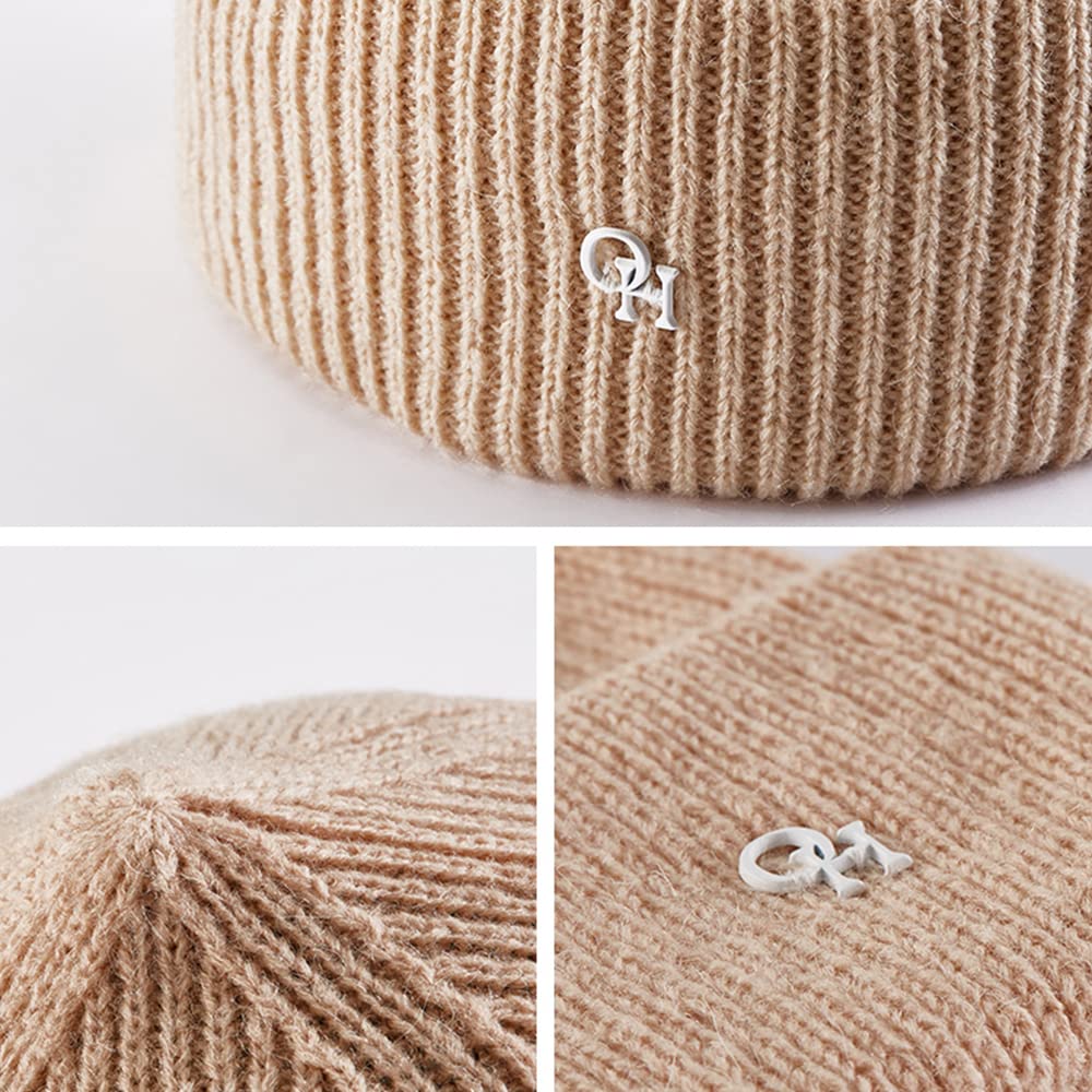 OHYOGA Winter Beanie Hats for Men & Women - Warm Chunky Cable Knit Fleece Lined Skull Cap - Perfect for Skiing, Snowboarding & Cold Weather Outdoor Activities