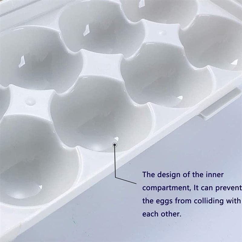 ONPRIX 18-Grid Stackable Egg Storage Container with Lid - BPA-Free Plastic Refrigerator Egg Organizer Tray (1 Pack) - Perfect for Kitchen, Fridge & Farm Fresh Egg Storage