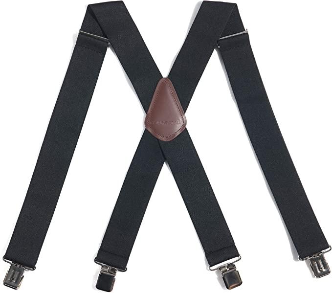 Carhartt Utility Suspender for Men - Heavy Duty Work Suspenders with Adjustable Straps, Black - Ideal for Construction, Farming & Outdoor Workwear