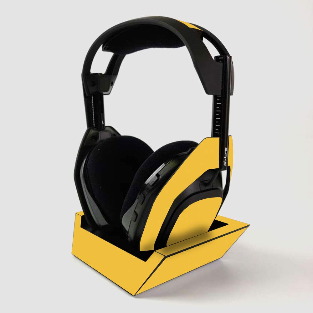 ASTRO Gaming A50 Wireless Headphone Skin & Base Station Cover - Solid Marigold Vinyl Decal | Protective Durable Wrap | Easy to Apply | Made in USA | Perfect for Gaming Setup & Personalization