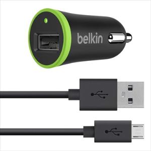 Belkin 2.1A Fast Car Charger with Micro USB Cable - Charge & Sync Your Phone in Car for iPhone, Android, GPS Devices | Perfect for Road Trips & Commuting