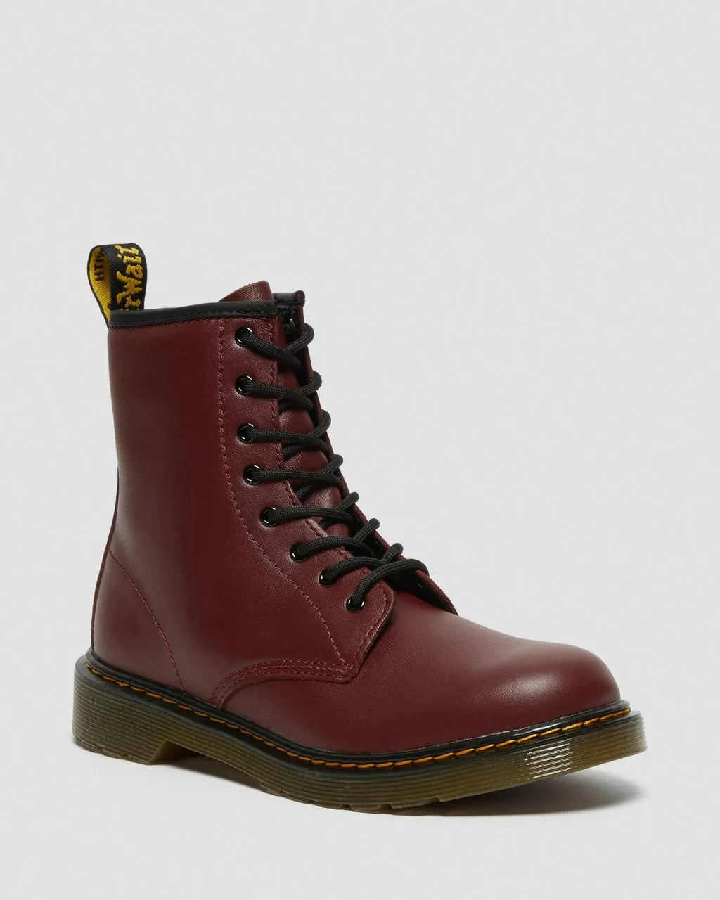 Dr. Martens 1460 Cherry Red Softy T Leather Lace-Up Boots - Classic 8-Eye Ankle Boots for Men & Women | Perfect for Punk, Grunge & Everyday Streetwear Fashion