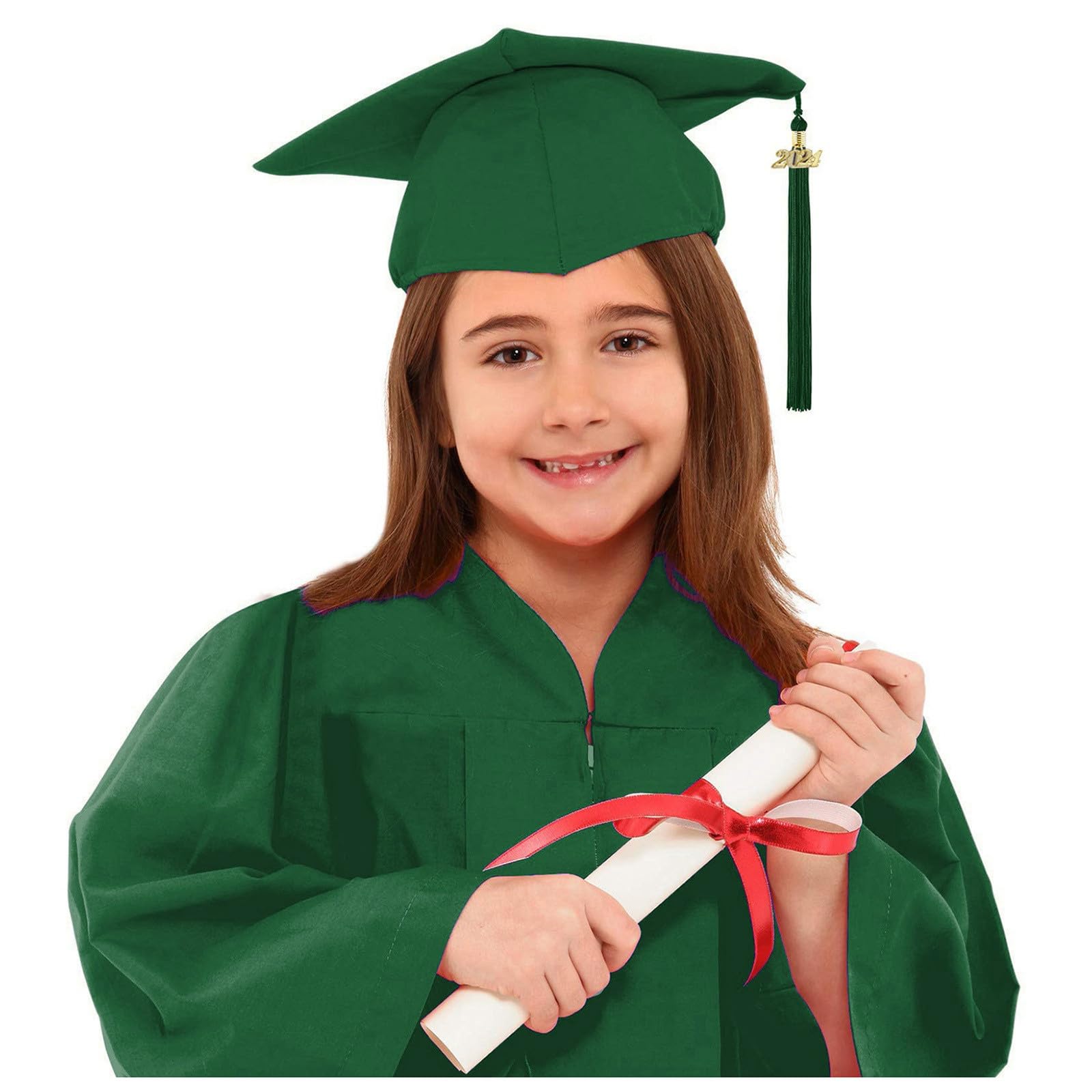 2024 Kids Graduation Gown Set - Cap, Stole & Tassel for Preschool, Pre-K, Kindergarten & 5th Grade | Unisex Boys & Girls Graduation Outfit for Ceremonies, Photos & Special Occasions