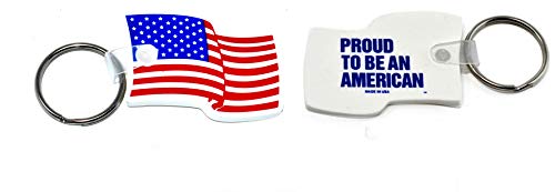 3 Pack Oval Squeeze Coin Holders with Bonus Flag Keychain - Made in USA (Orange) | Perfect for Cash, Tips & Small Item Storage - Ideal for Travel, Retail & Everyday Use