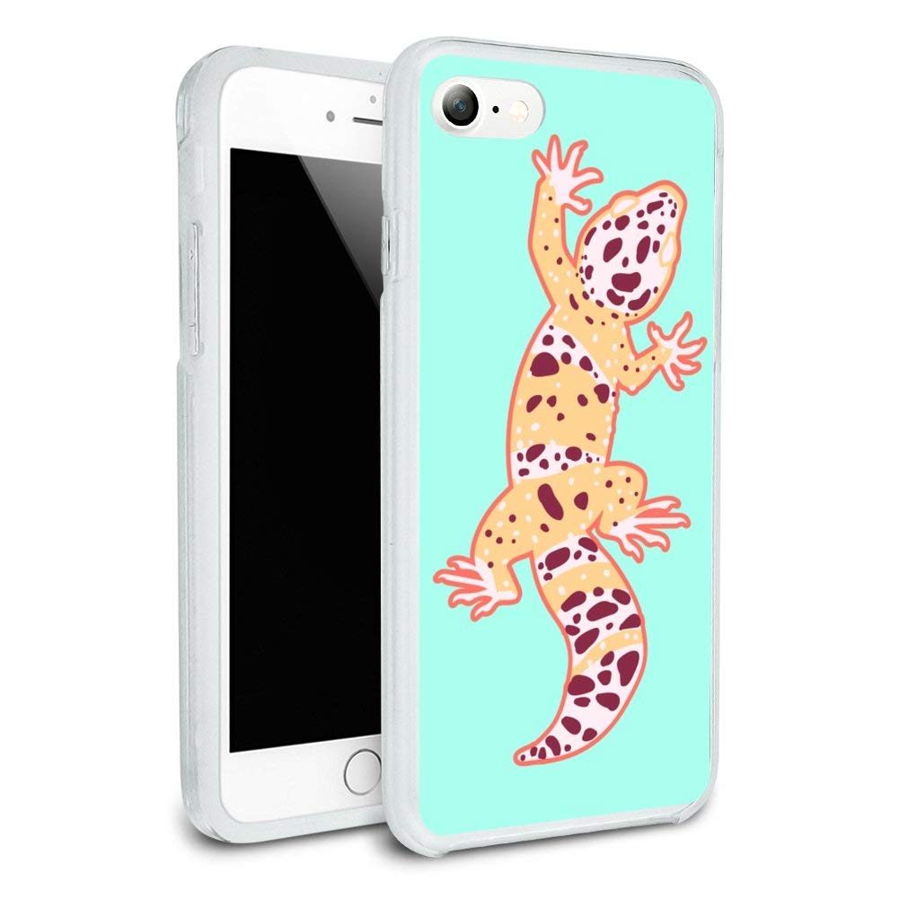 Durable Leopard Gecko Hybrid Rubber Bumper Case for Apple iPhone 7 & 7 Plus - Slim Fit Protective Cover for Everyday Use & Outdoor Activities