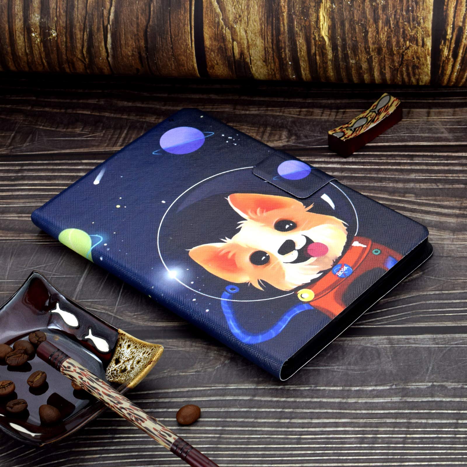 Premium PU Leather Case for Kindle Fire HD 8/HD 8 Plus (10th/12th Gen 2020-2024) - Auto Sleep/Wake, Card Slots & Foldable Stand - Perfect for Reading, Travel & Work (Astrodog Design)