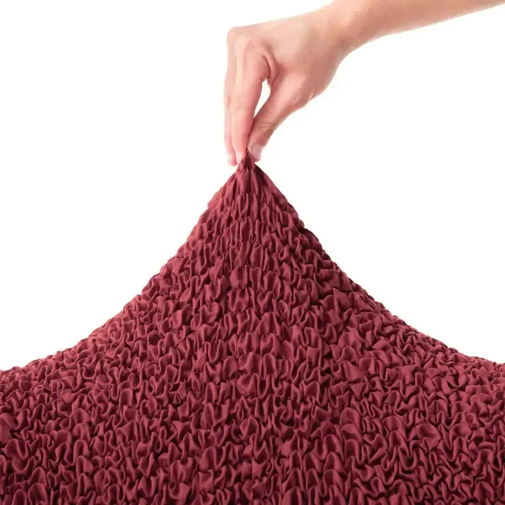 Small Ottoman Slipcover - Microfiber Collection - Perfect for Living Room, Bedroom, and Home Decor