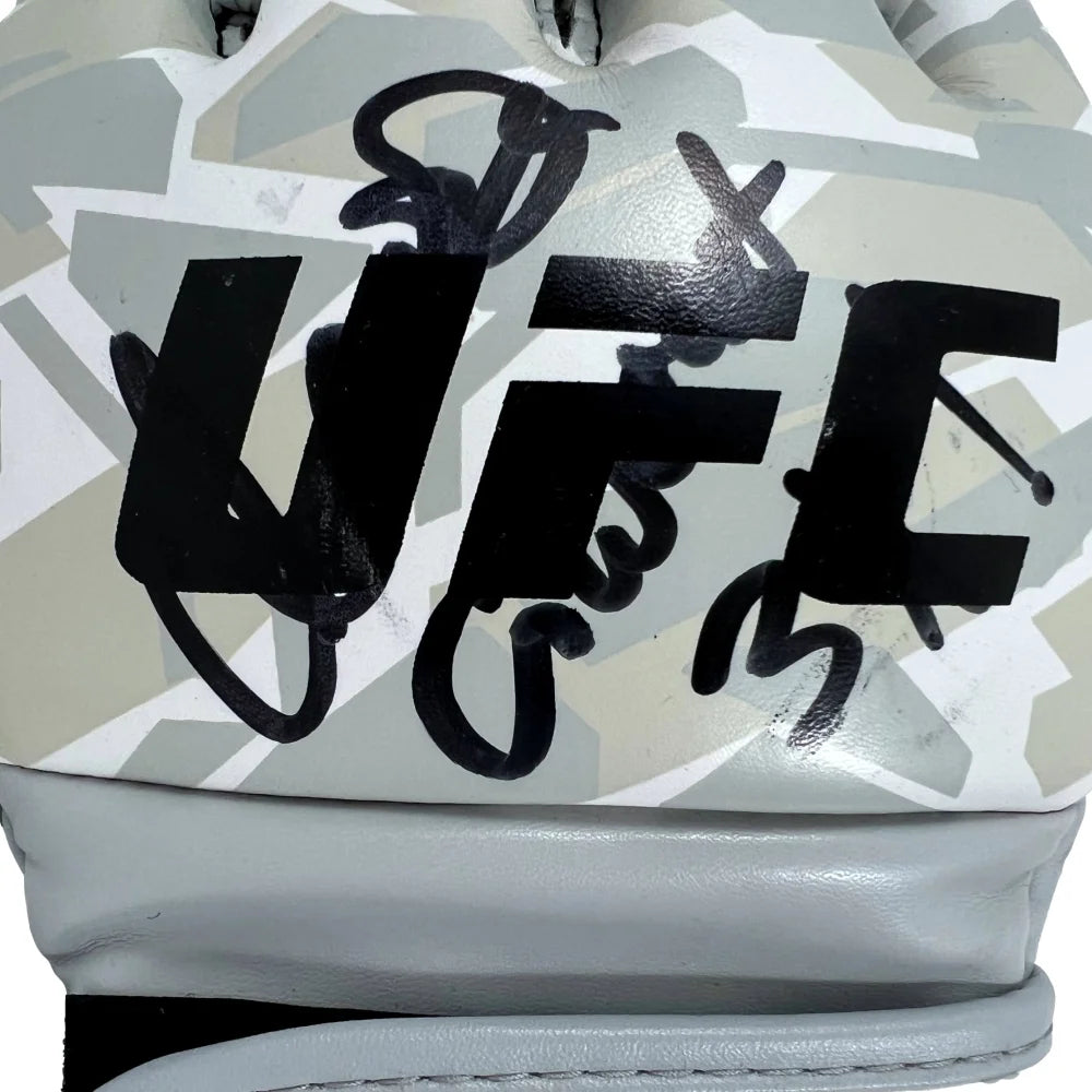 Claressa Shields Signed UFC Gloves with COA & JSA Authentication - Boxing Autographed Collectible for Sports Memorabilia Fans & Fight Night Display