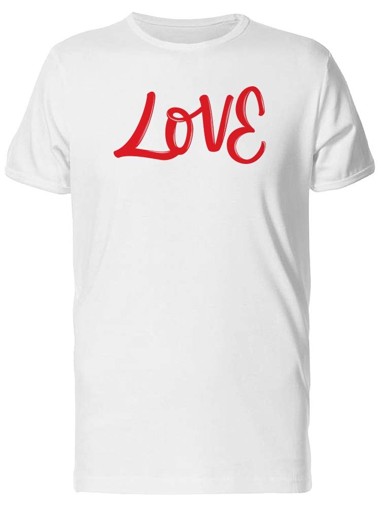 Custom Love Red Font T-Shirt for Men - Stylish Graphic Tee for Casual Wear, Date Nights & Everyday Outfits