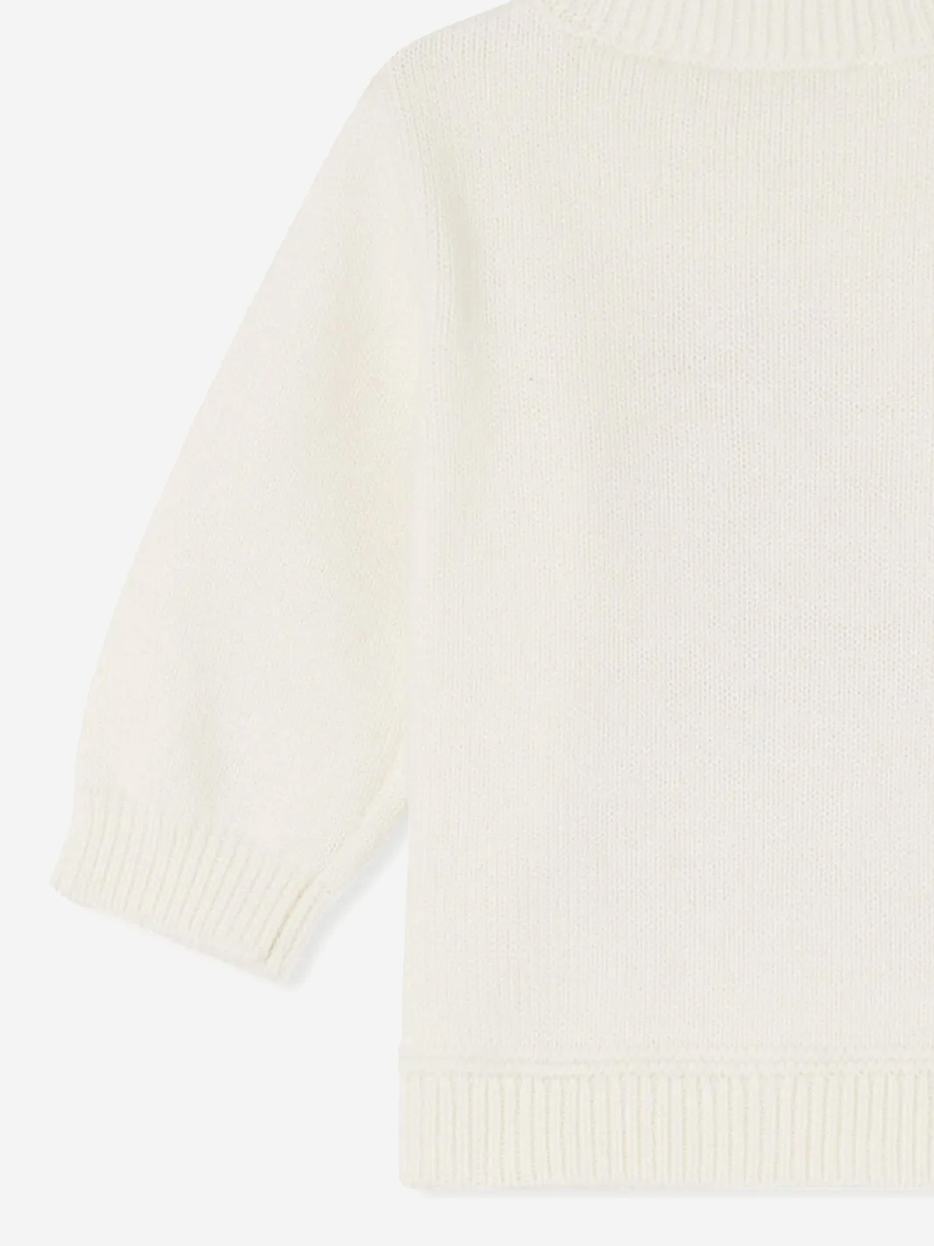 Almire Ivory Baby Boys Jumper - Soft & Comfortable Cotton Knit Sweater for Infants & Toddlers - Perfect for Playdates, Family Outings & Photo Shoots