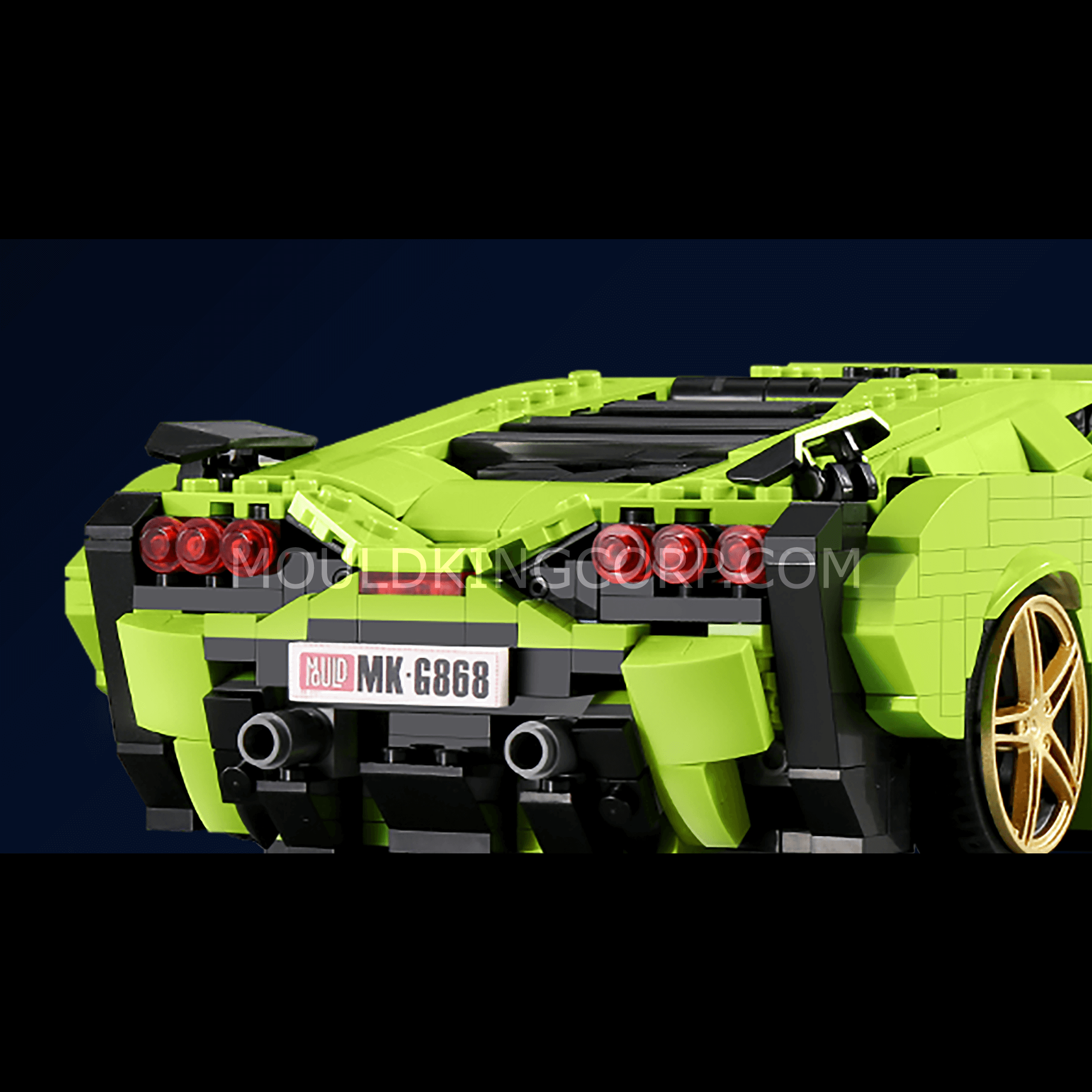 Mould King 10011 Italian Bull SAI Sports Car Model Building Kit | 1,168 PCS Blocks | STEM Toy for Adults & Kids | Perfect for Home Decoration, Gift Giving & Collectors