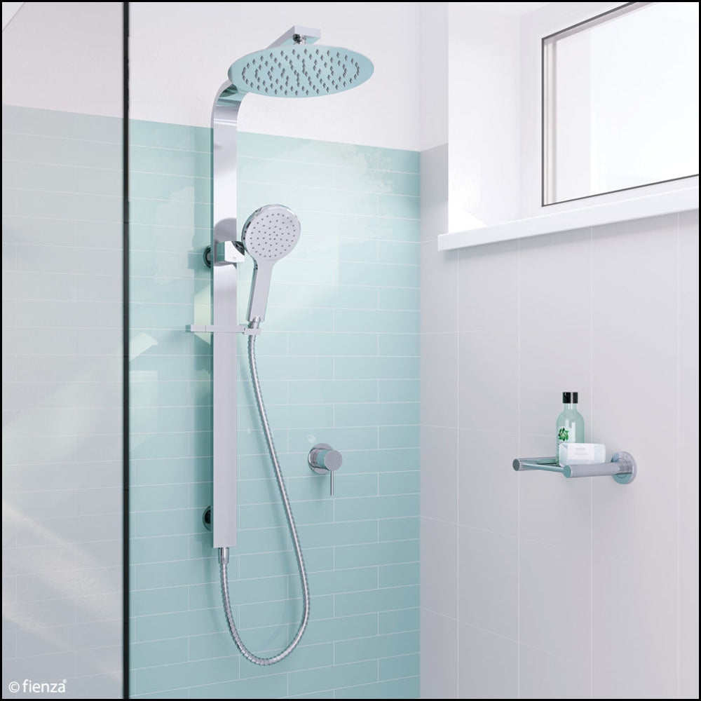 FIENZA Kaya Deluxe Twin Shower Head - Chrome Finish 455119 - Perfect for Spa-Like Bathroom Experience & Water Saving