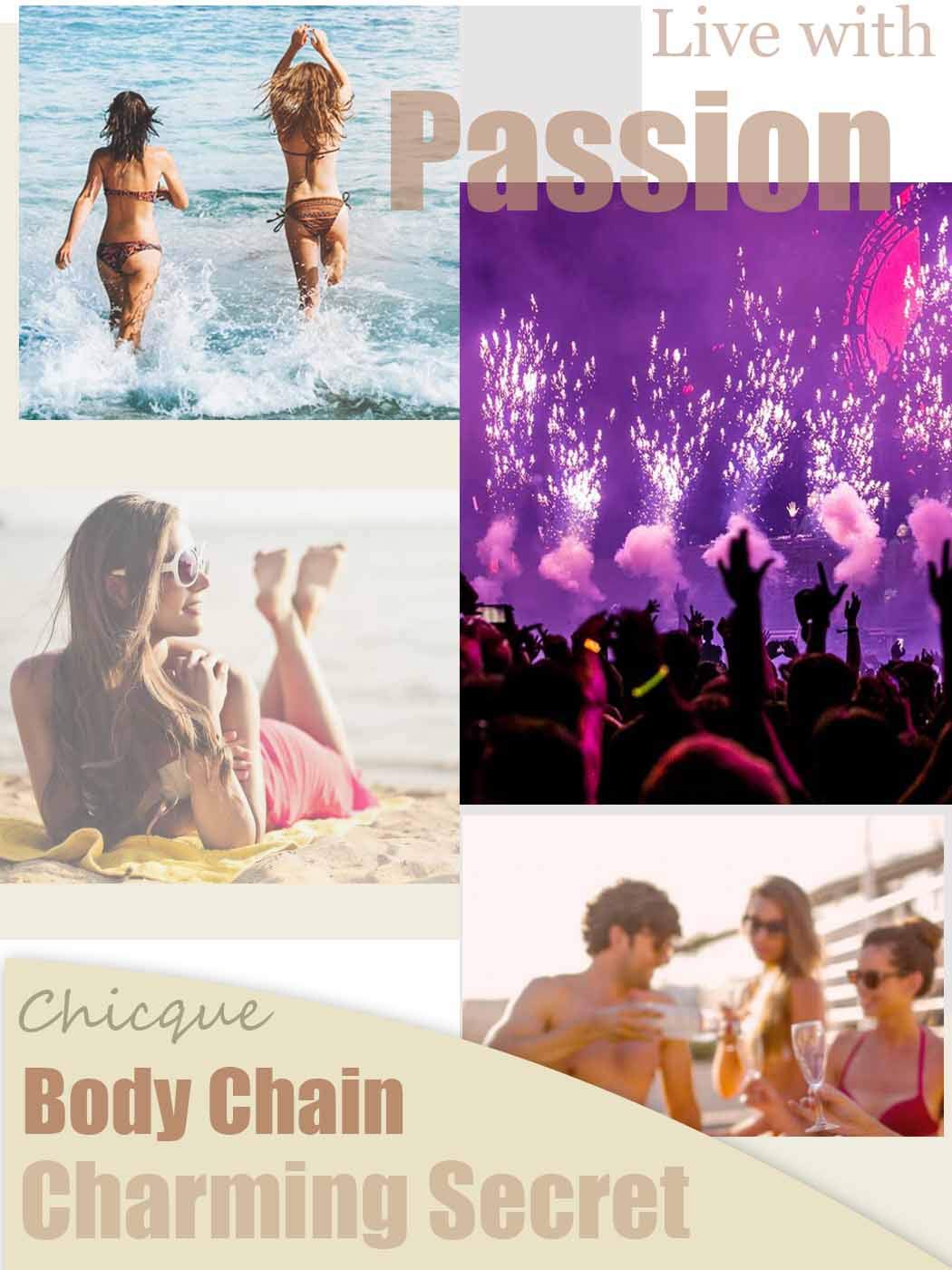 Sexy Gold Belly Chain Waist Jewelry - Layered Bikini Body Chain for Women & Girls | Perfect for Beach Parties, Music Festivals & Night Out Accessories