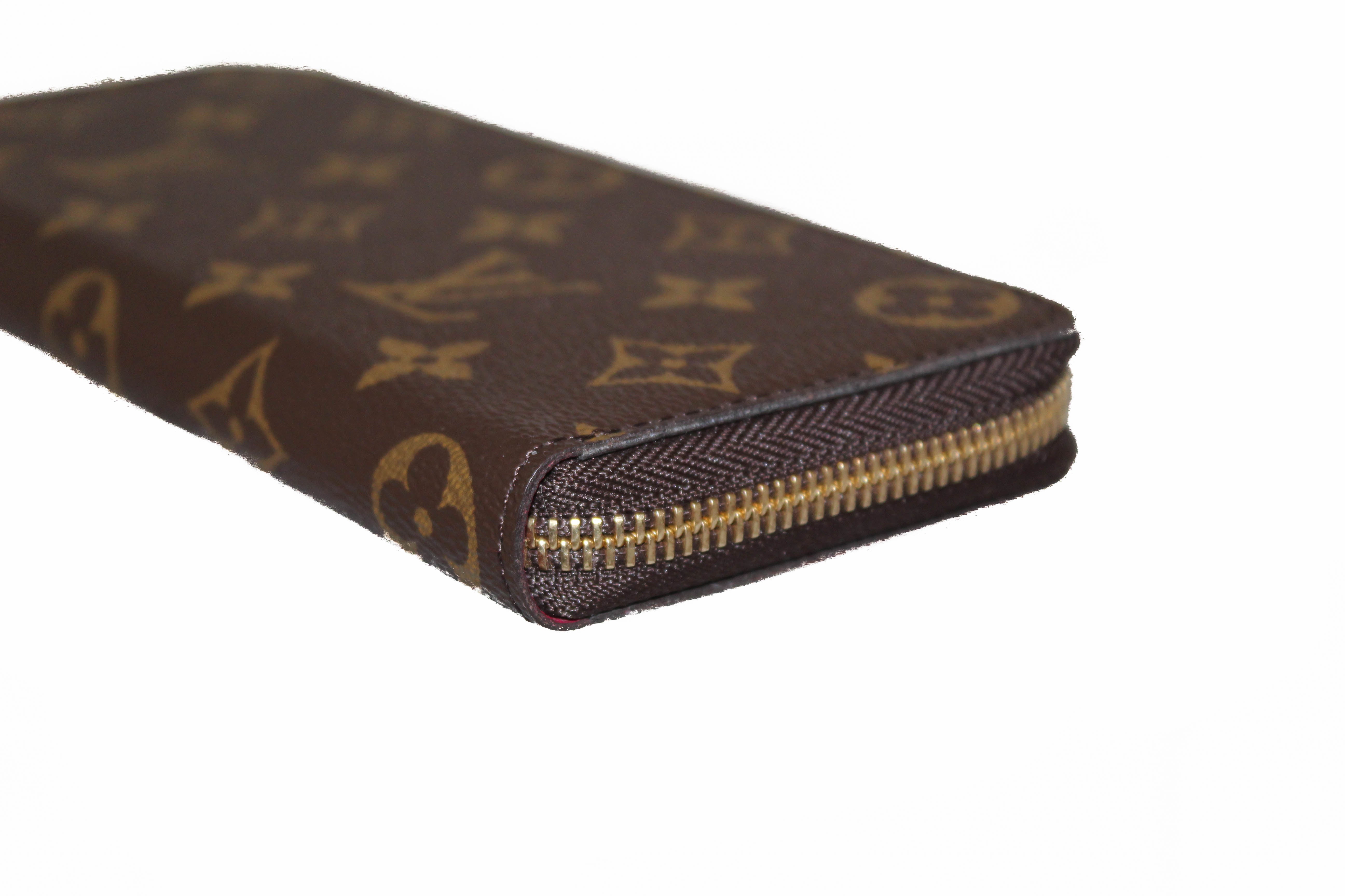 Authentic Louis Vuitton Monogram Fuchsia Clemence Wallet - Luxury Women's Designer Wallet for Everyday Use & Special Occasions