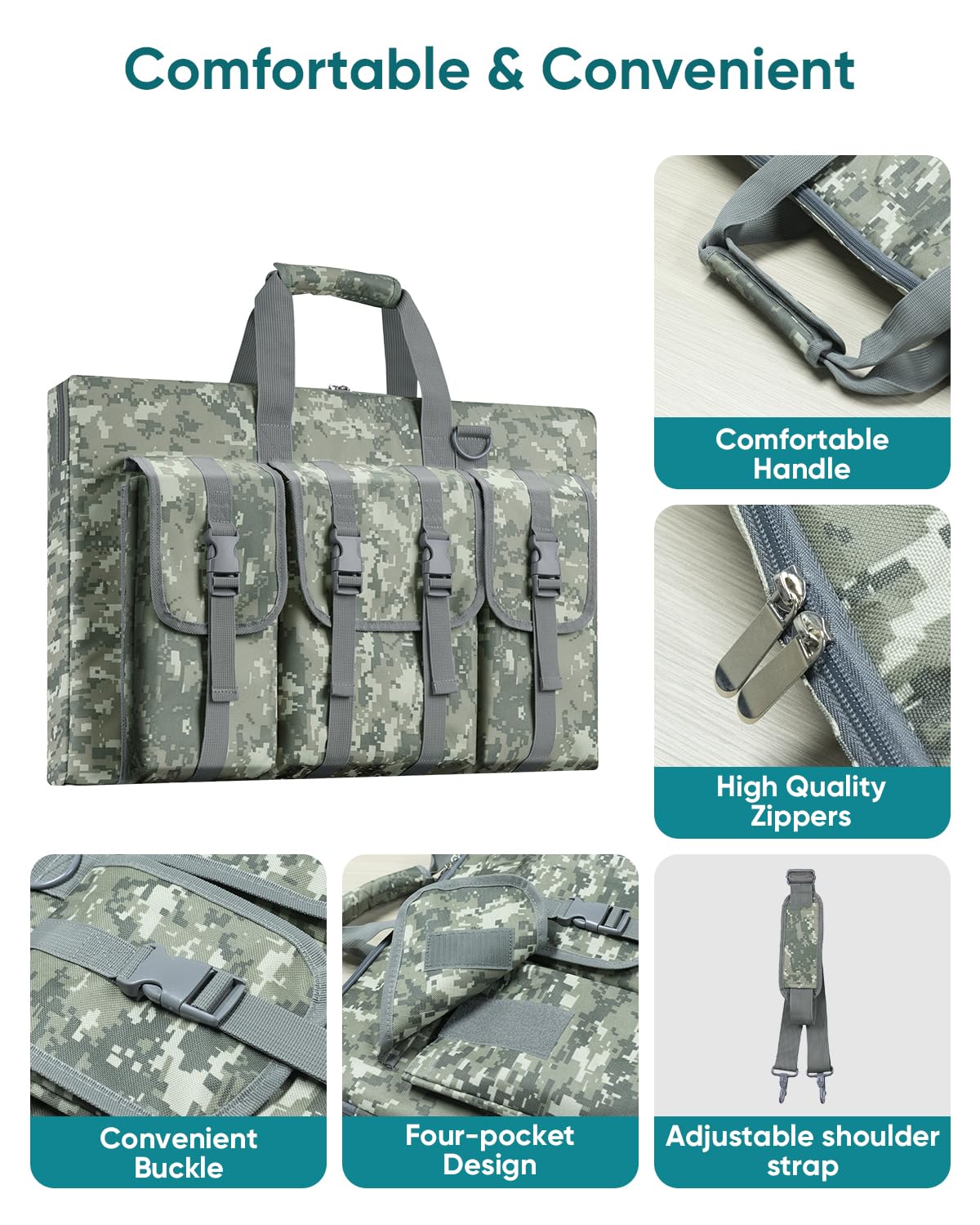 NQV Starlink Gen 3 Travel Case - Waterproof RV Satellite Dish Carry Bag for Starlink Router & Accessories | Portable Outdoor Camping & Road Trip Storage Solution