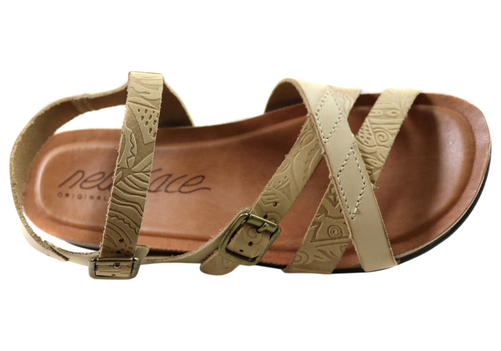 New Face Island Women's Comfortable Leather Sandals - Handmade in Brazil - Perfect for Beach Vacations & Summer Outfits