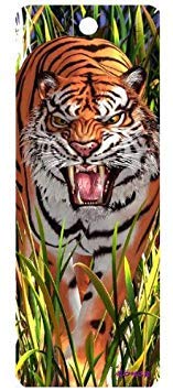 3D Motion Lenticular Bookmark - Tiger Trouble (2.25