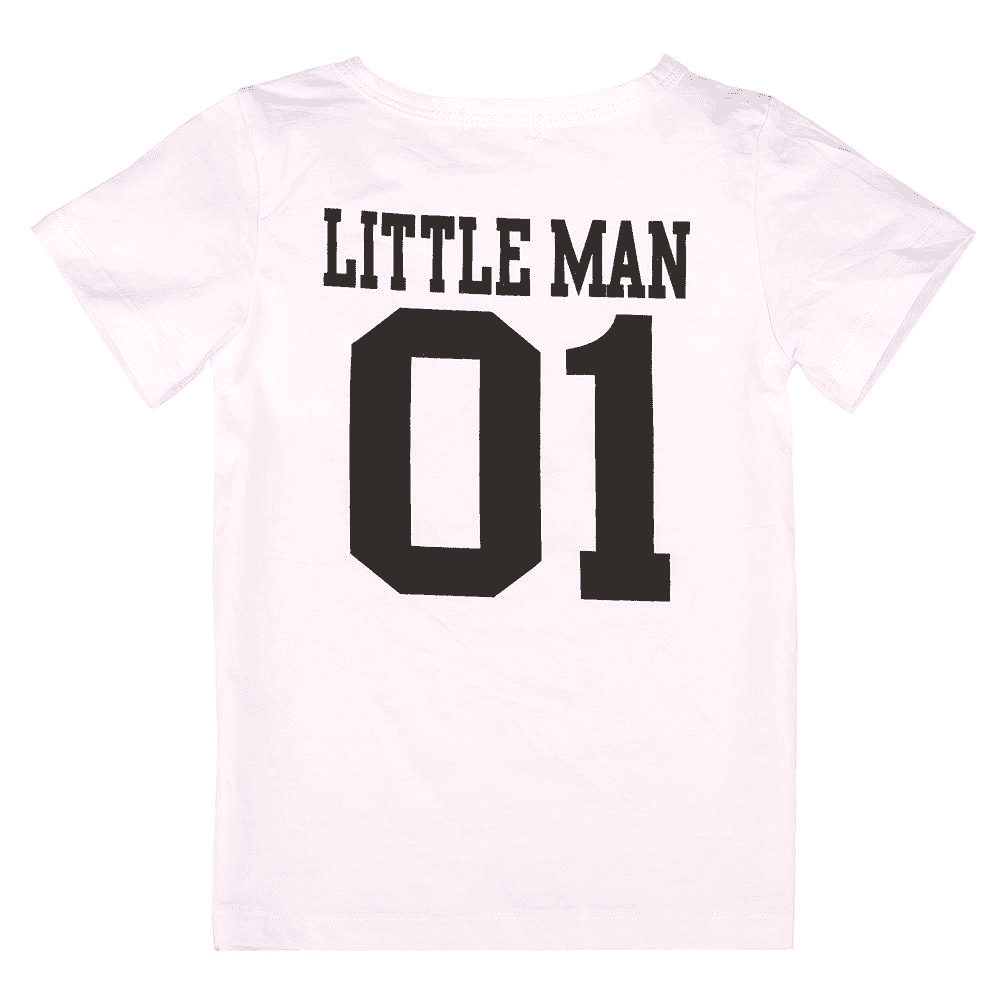 Big Man Little Man Matching Father & Son T-Shirts - MRK X - Perfect for Family Photos, Holidays & Special Occasions
