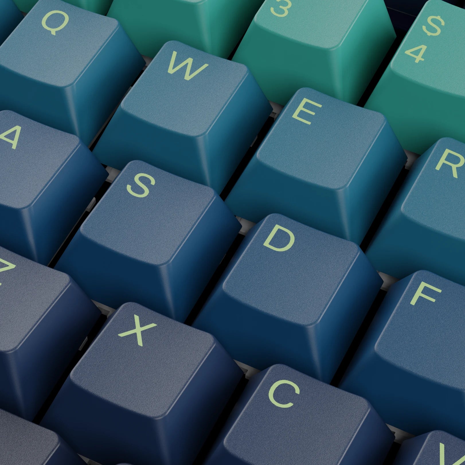 GPBT Northern Lights Keycaps - Custom Mechanical Keyboard Keycaps for Gaming & Typing (Aurora Borealis Design) | Perfect for PC, Mac, RGB Setup & Streamer Battlestations