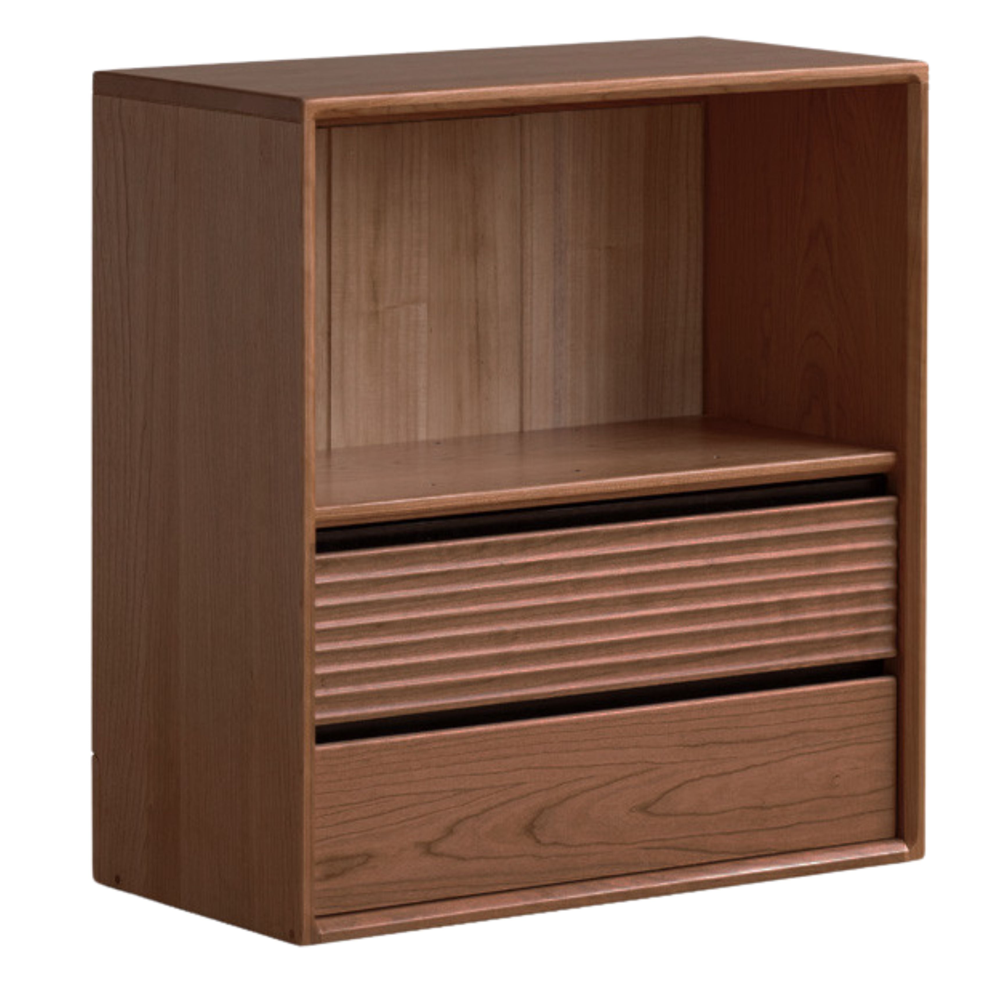 Premium Solid Oak & Black Walnut Modular Bookcase - Modern Luxury Wooden Bookshelf for Home Office, Living Room, and Library Organization
