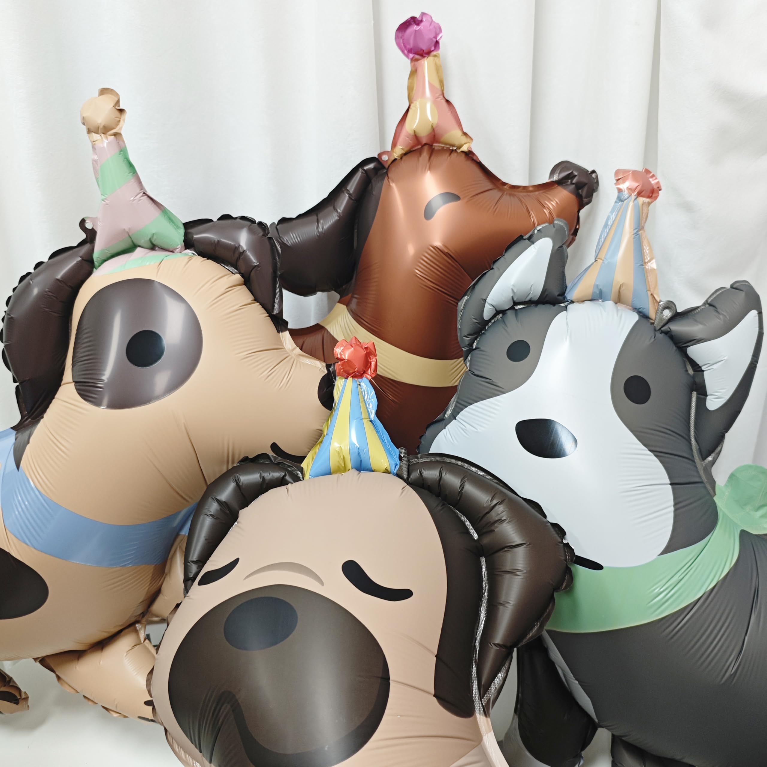 4PCS Animal Dog Balloons - Cute Puppy Foil Mylar Balloons for Dog Birthday Party, Baby Shower & Pet Themed Decorations | Perfect for Kids Gifts, Pet Celebrations and Home Decor