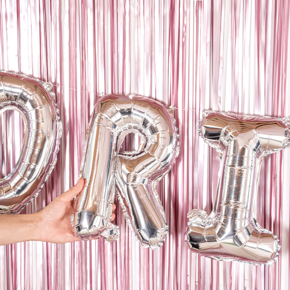Balloonify Silver Mylar Letter R Balloon - 16 Inch Large Foil Alphabet Balloon for Birthday Party Decorations, Baby Shower, Graduation & Anniversary Celebrations
