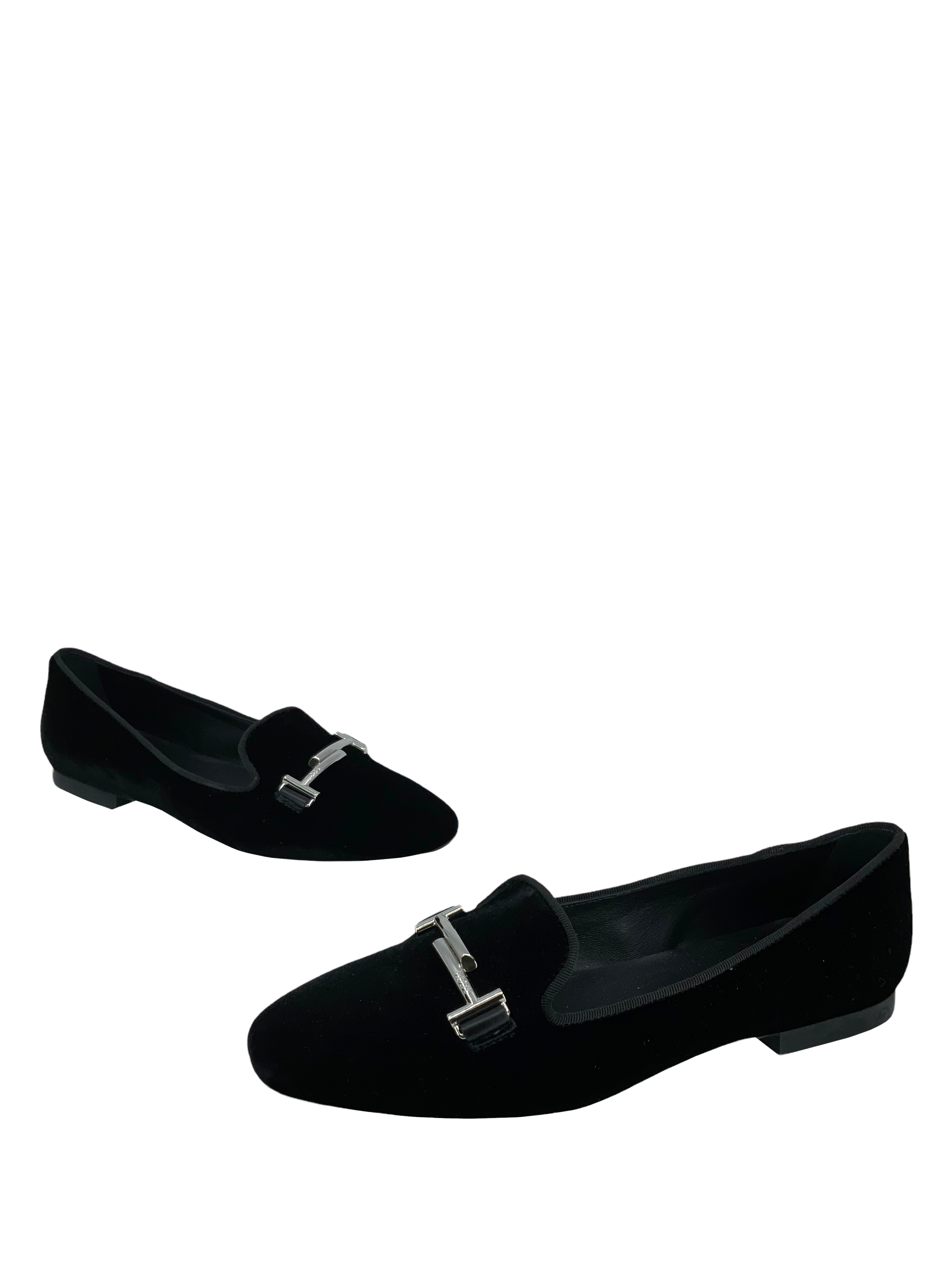 TOD'S Gommino Double T Velvet Driving Shoes for Women - Size 7 | Luxurious Velvet Loafers for Casual Wear, Office & Date Night Outfits
