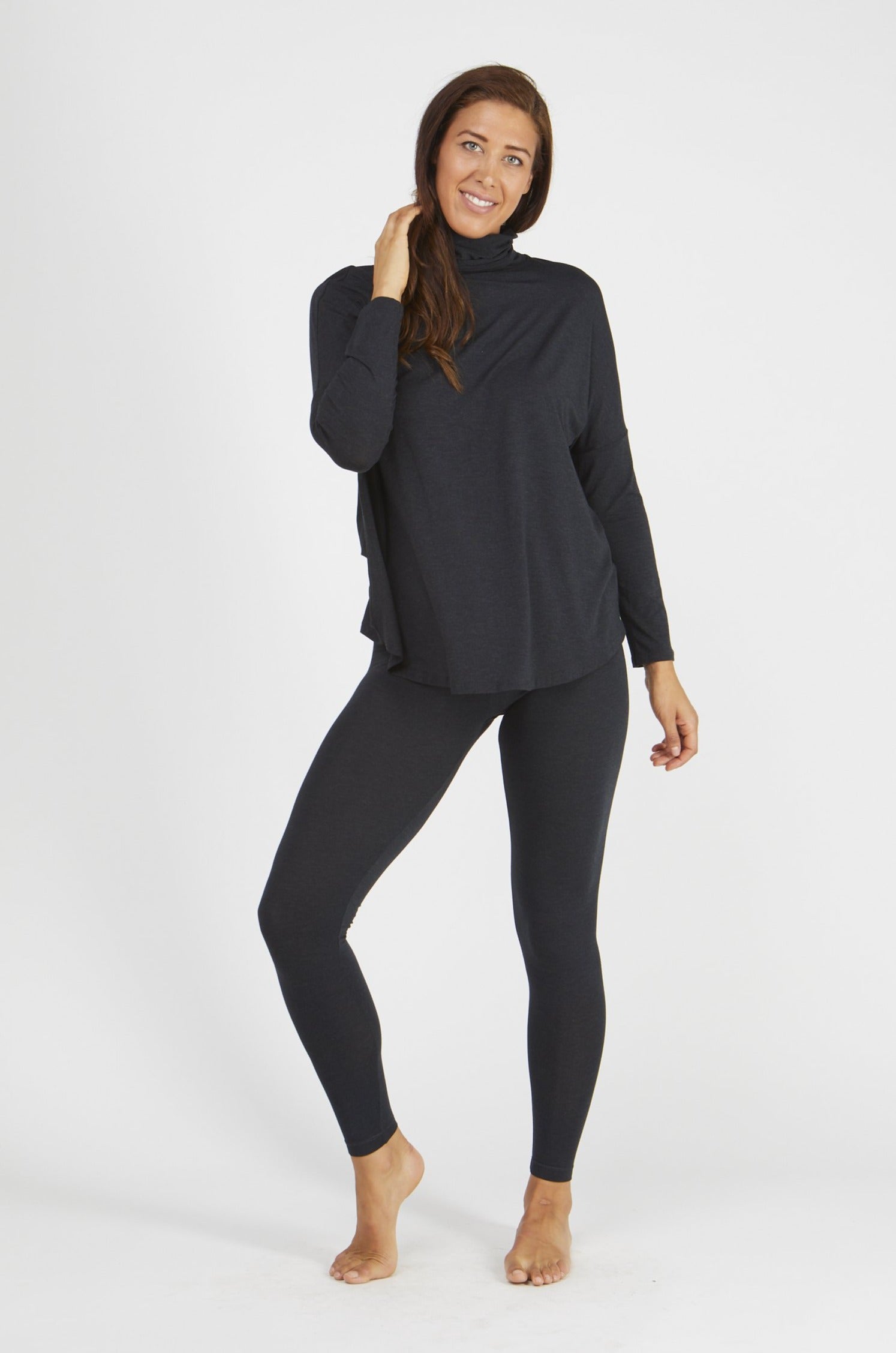 Premium Tani High-Waisted Long Leggings - Ultra Soft Micromodal Fabric for Women - Perfect for Yoga, Running & Everyday Wear
