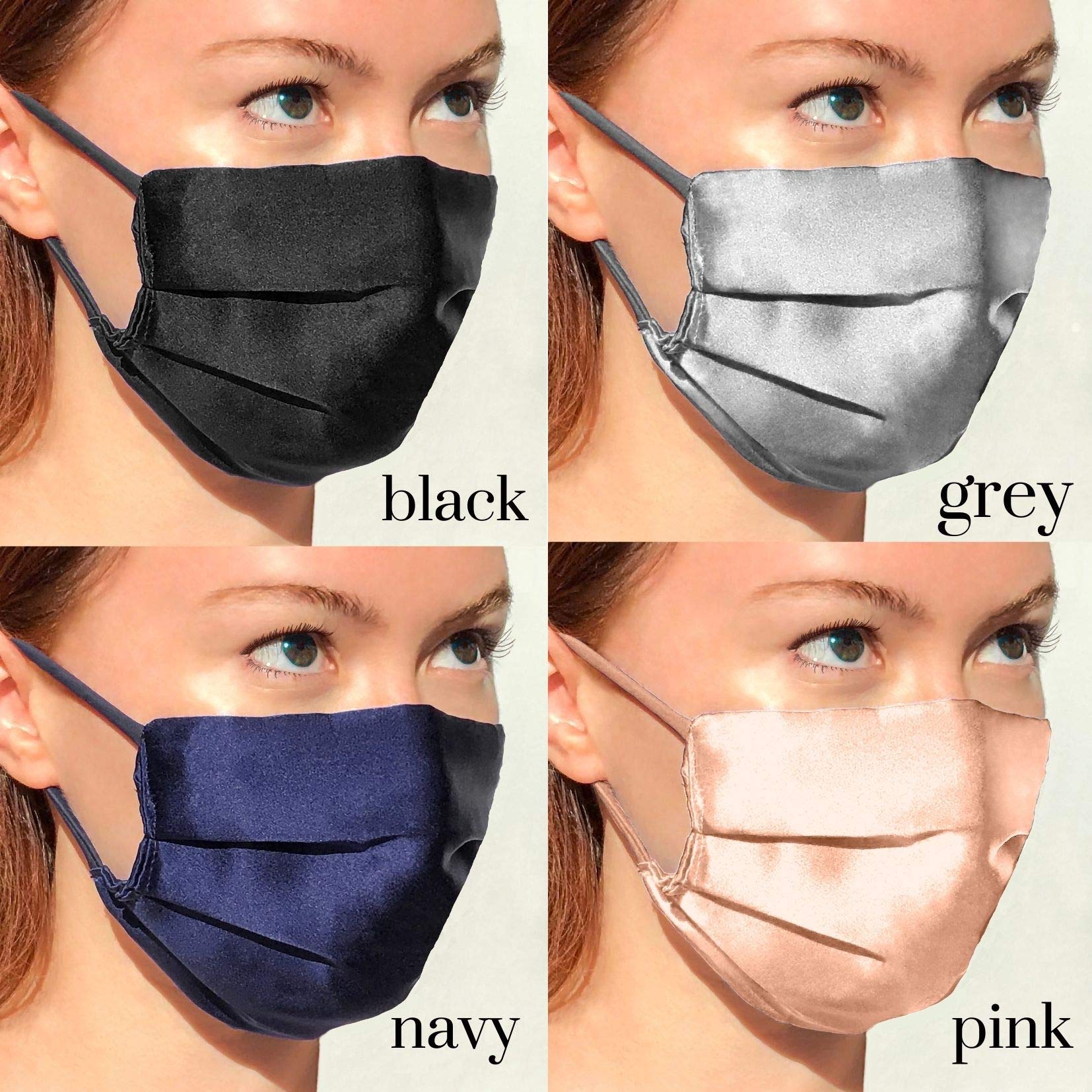Pure Silk Face Mask for Acne-Prone Skin - Reusable Pink Anti-Dust & Anti-Acne Silk Mask with Breathable Fabric - Perfect for Bridesmaids, Weddings & Sensitive Skin Care (Ideal for Daily Use, Travel & Allergy Protection)