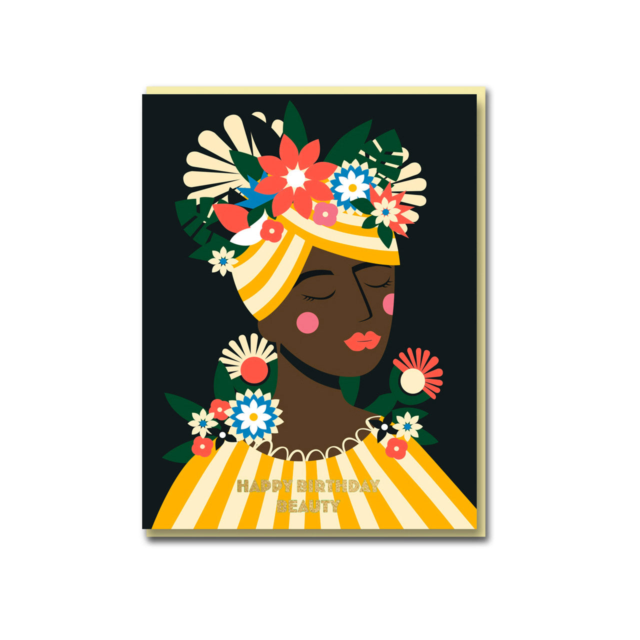 Beautiful Flower Girl Birthday Greeting Card - Perfect for Birthday Wishes, Celebrations & Special Occasions