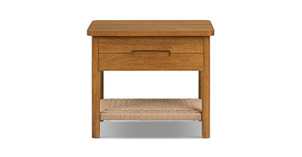 Modern Wooden Nightstand with Drawer - Stylish Bedside Table for Bedroom, Living Room, or Guest Room - Perfect for Storing Books, Lamps, and Bedroom Essentials