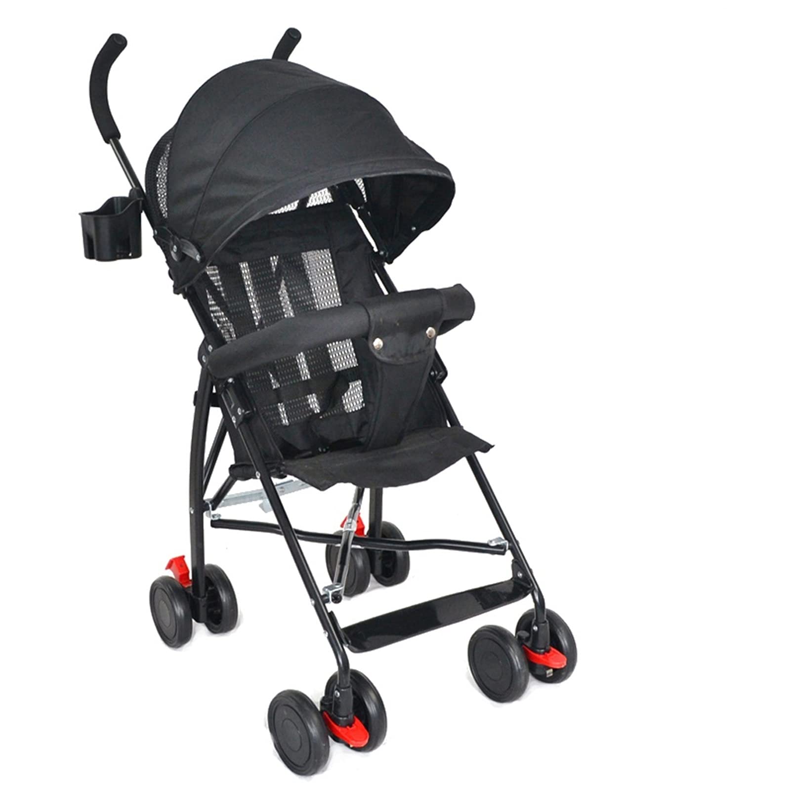 FEANG Lightweight 4-Wheel Foldable Stroller for Toddlers 1-5 Years Old - Breathable Mesh Design, Compact Umbrella Stroller for Travel & Daily Use (Color: C) | Perfect for Summer Outings, Shopping Trips & Family Vacations