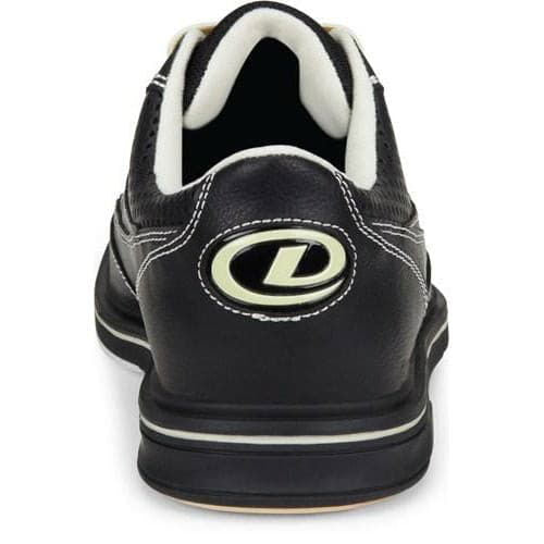 Dexter Men's Turbo Pro Black & Cream Wide Bowling Shoes - Comfortable & Durable for League Play & Tournaments