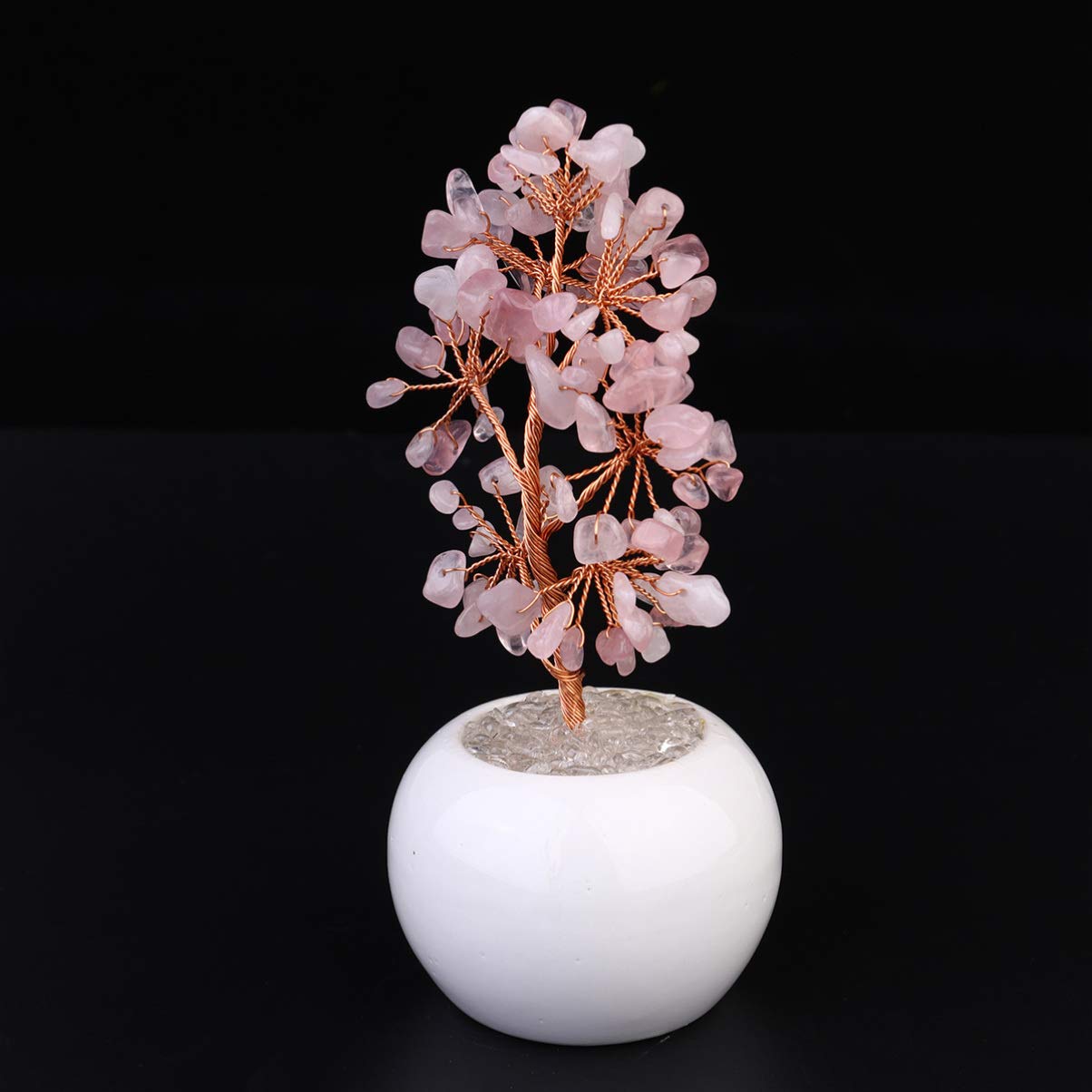 Lucky Citrine Money Tree Bonsai - Feng Shui Crystal Gemstone Desktop Decor for Home & Office, Perfect for Wealth Attraction & Positive Energy
